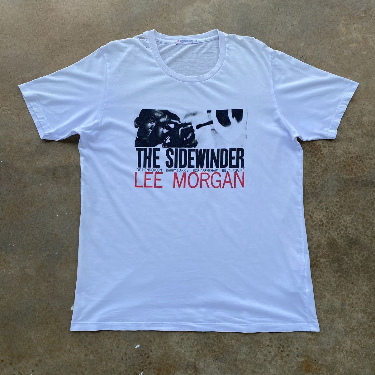 Japanese Brand × Rap Tees Uniqlo The Sidewinder Lee Morgan Distressed Tees Size US L / EU 52-54 / 3 - 1 Thumbnail