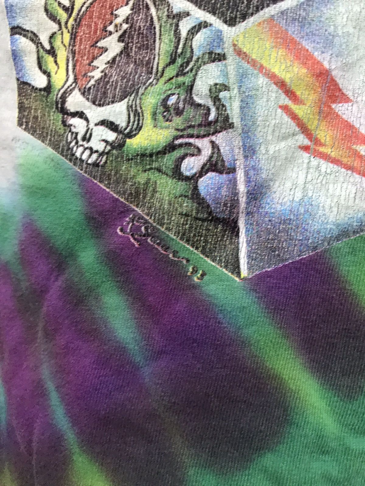 Grateful Dead VINTAGE TIE DYE T-SHIRT THE GREATFUL DEAD RARE Size US XL / EU 56 / 4 - 3 Thumbnail