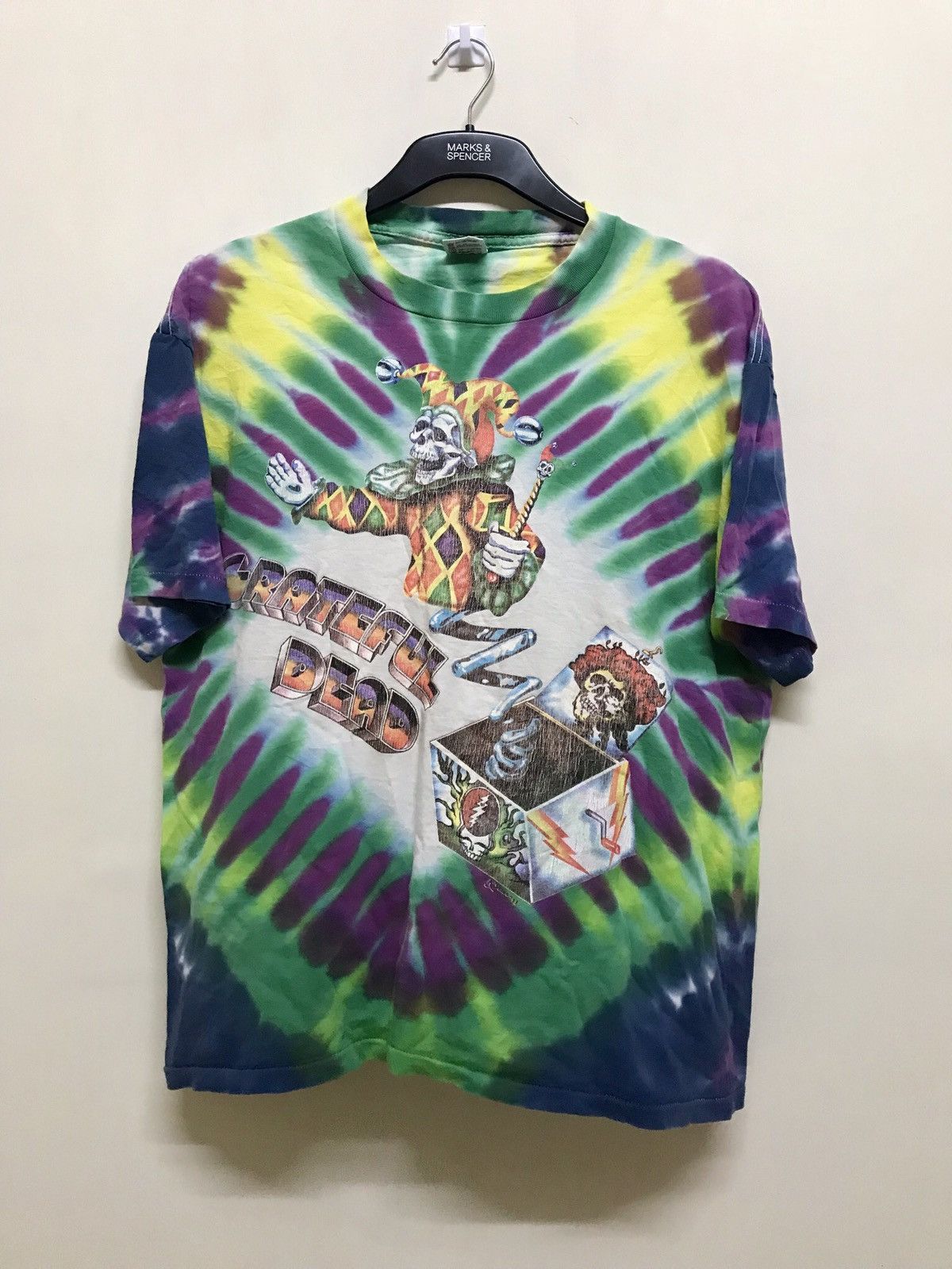 Grateful Dead VINTAGE TIE DYE T-SHIRT THE GREATFUL DEAD RARE Size US XL / EU 56 / 4 - 1 Thumbnail