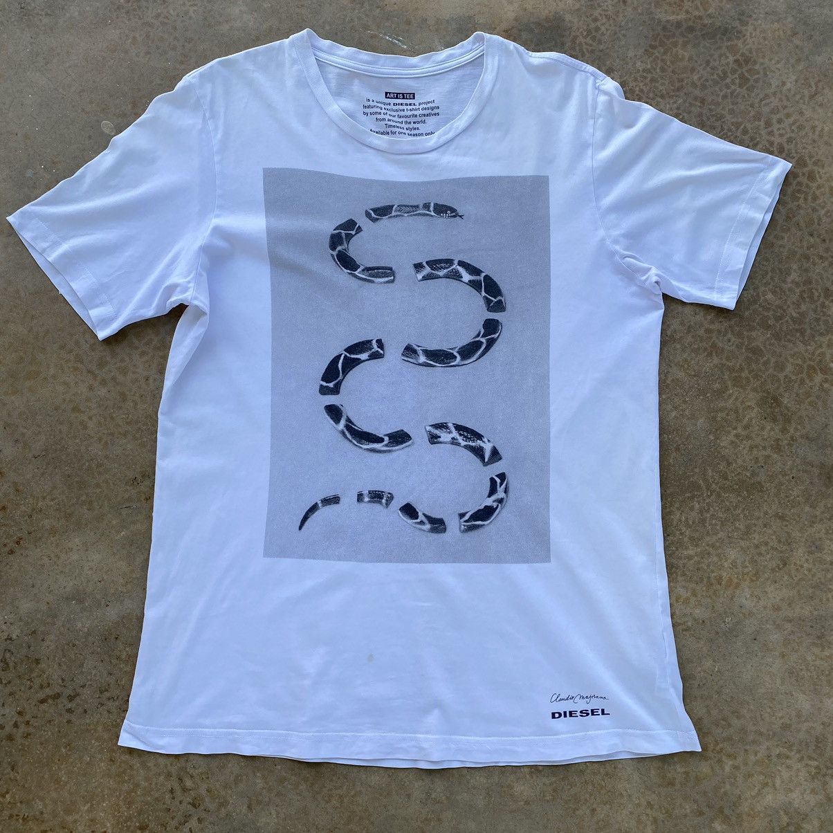 Diesel Vintage Y2k Diesel Claudio majora Art Tees Size US M / EU 48-50 / 2 - 1 Thumbnail