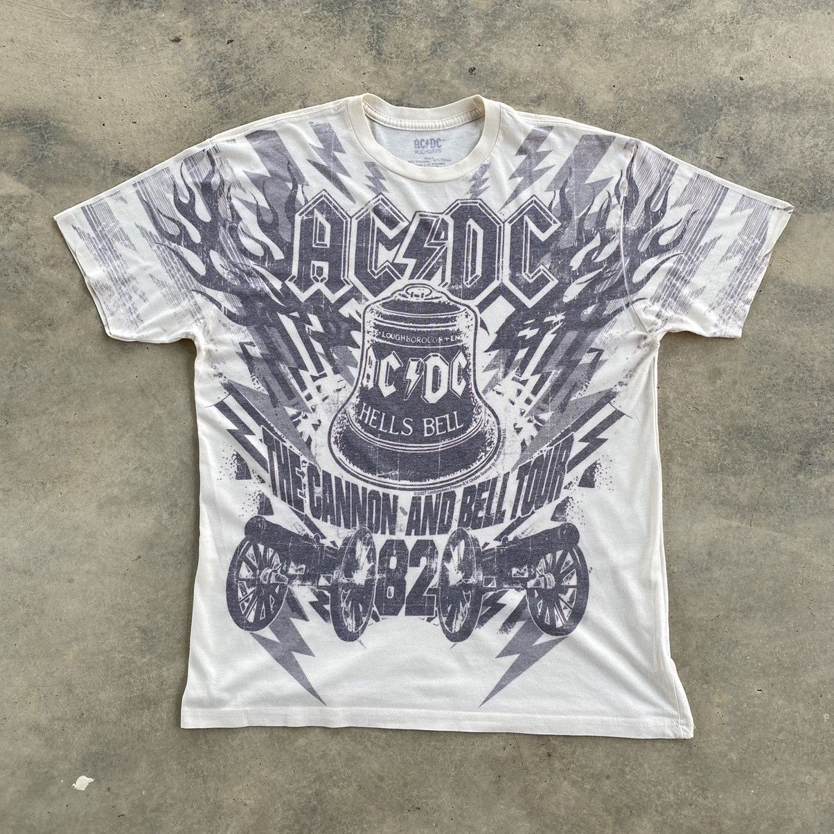 Vintage Acdc Over Print Band Tshirt