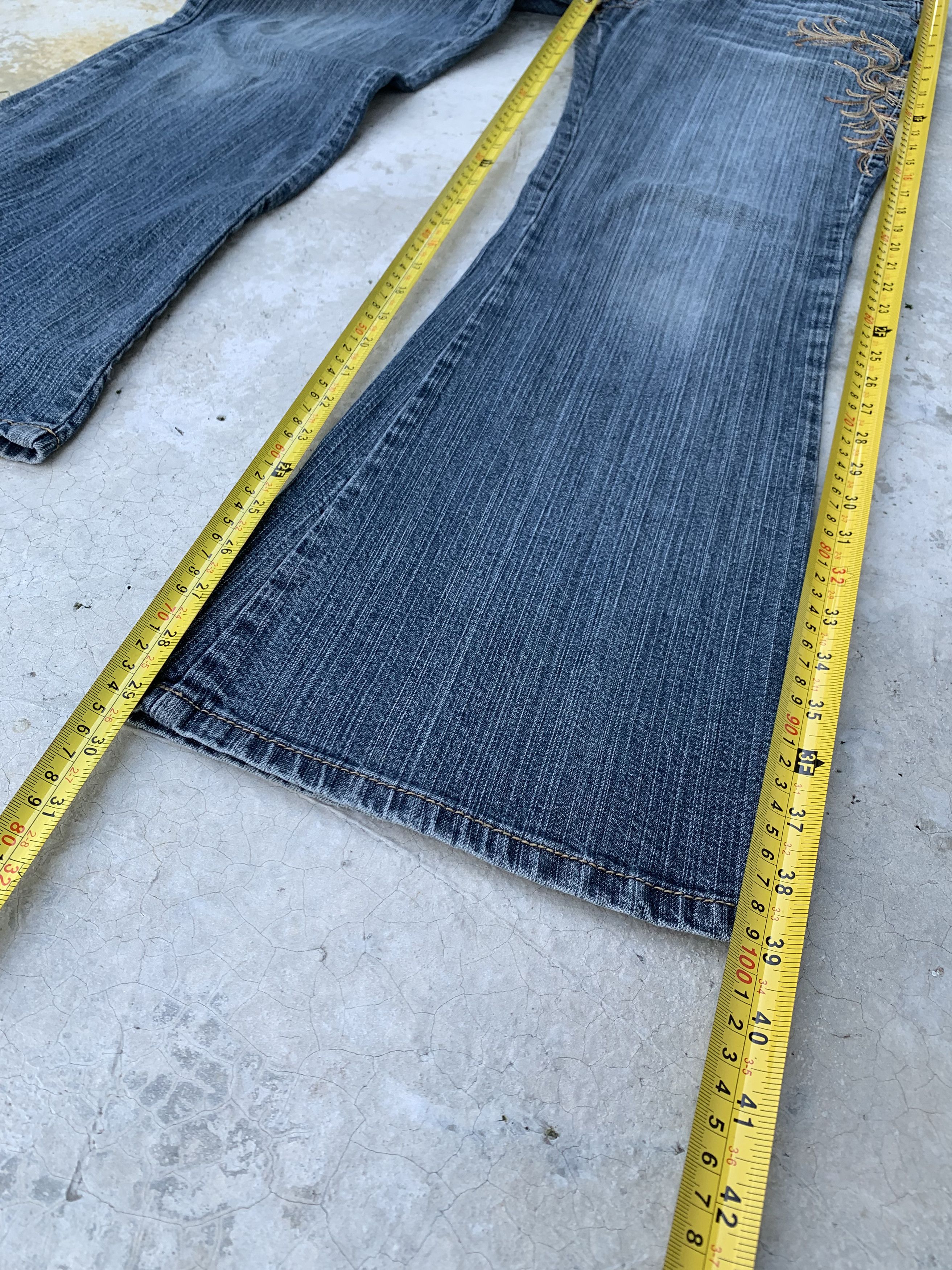 Japanese Brand Vintage Browdwin Japanese Karakuri Embroidered Motive Jeans Size US 29 - 9 Thumbnail