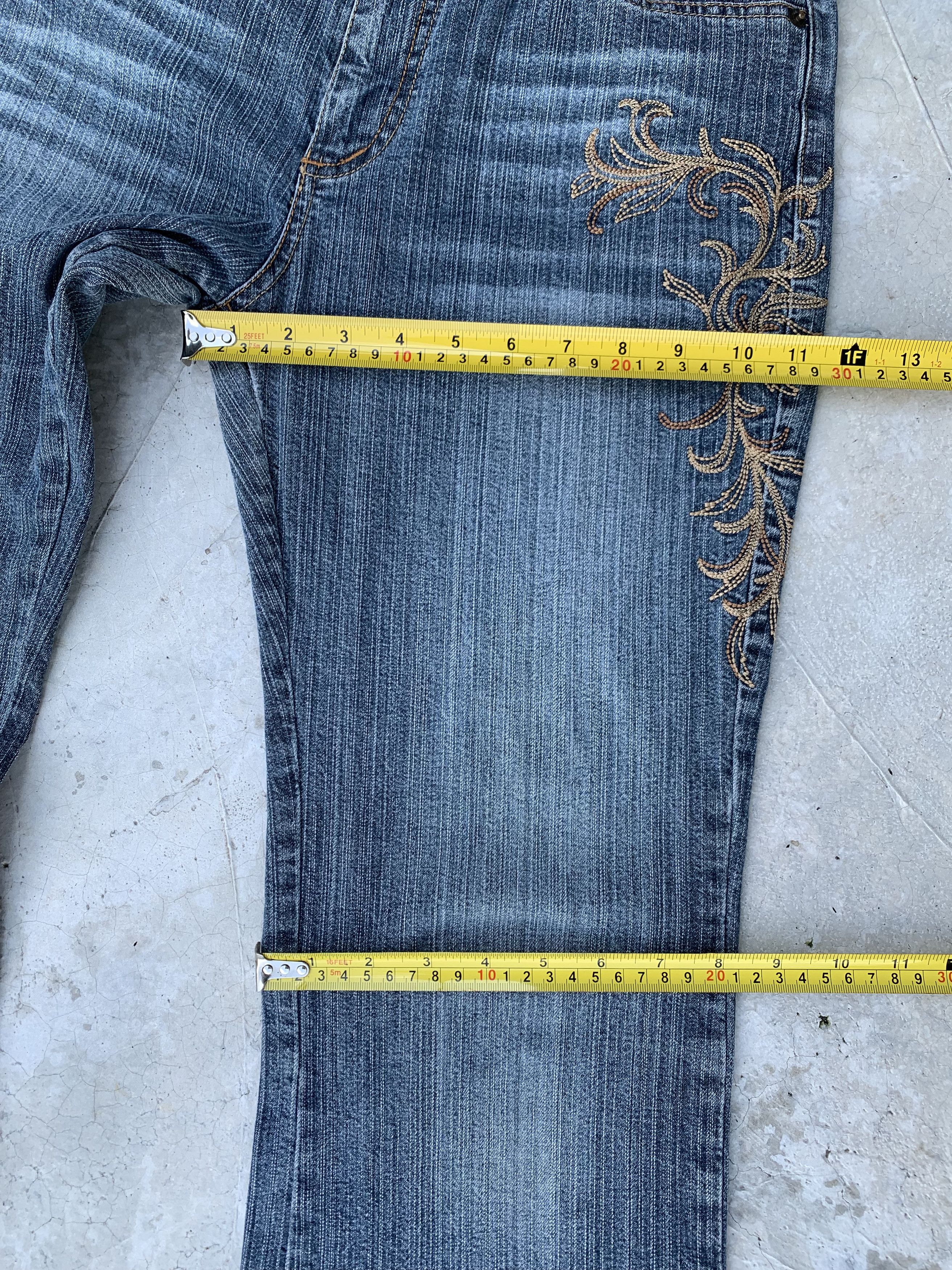 Japanese Brand Vintage Browdwin Japanese Karakuri Embroidered Motive Jeans Size US 29 - 7 Thumbnail