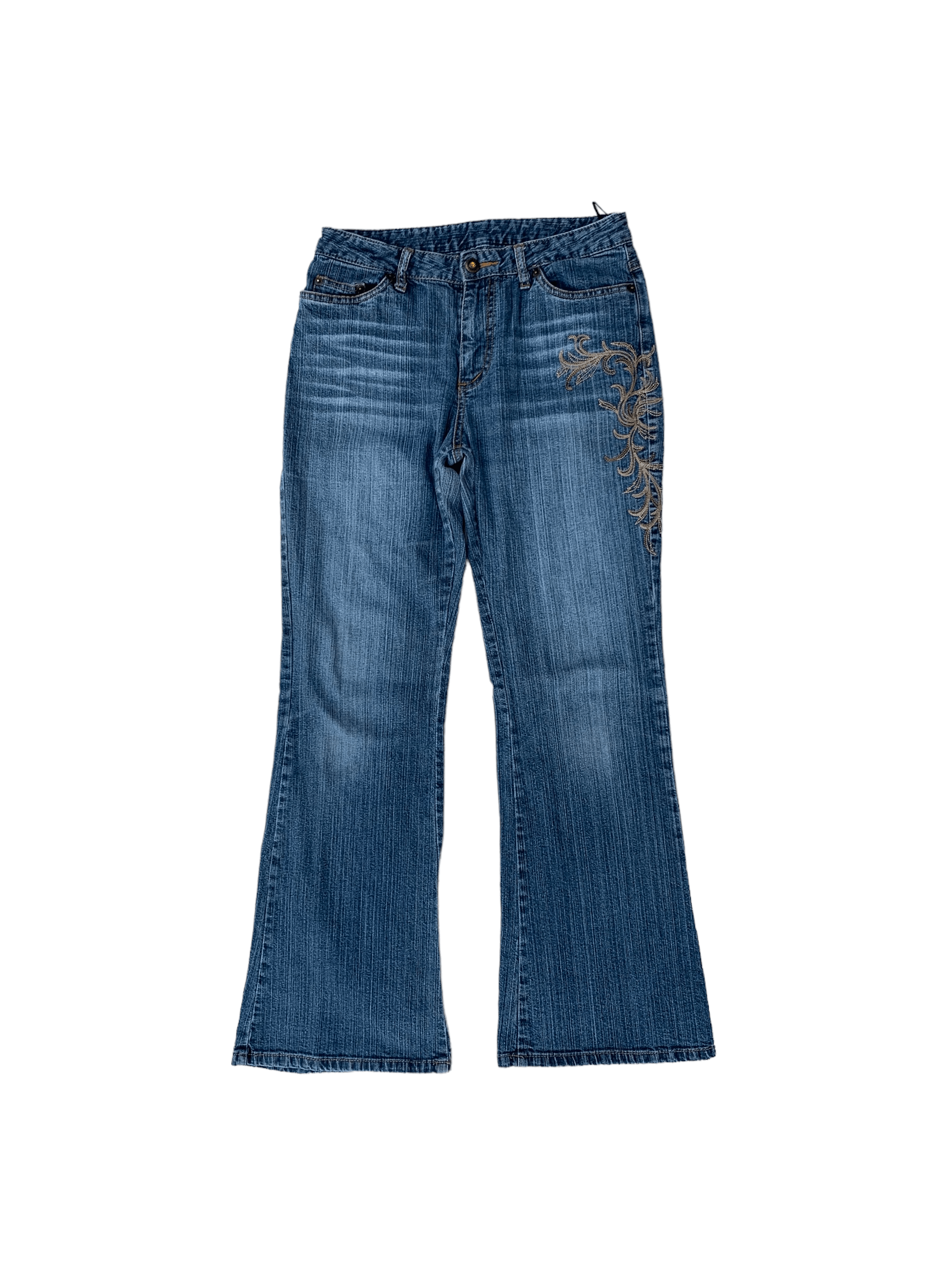 Japanese Brand Vintage Browdwin Japanese Karakuri Embroidered Motive Jeans Size US 29 - 1 Thumbnail