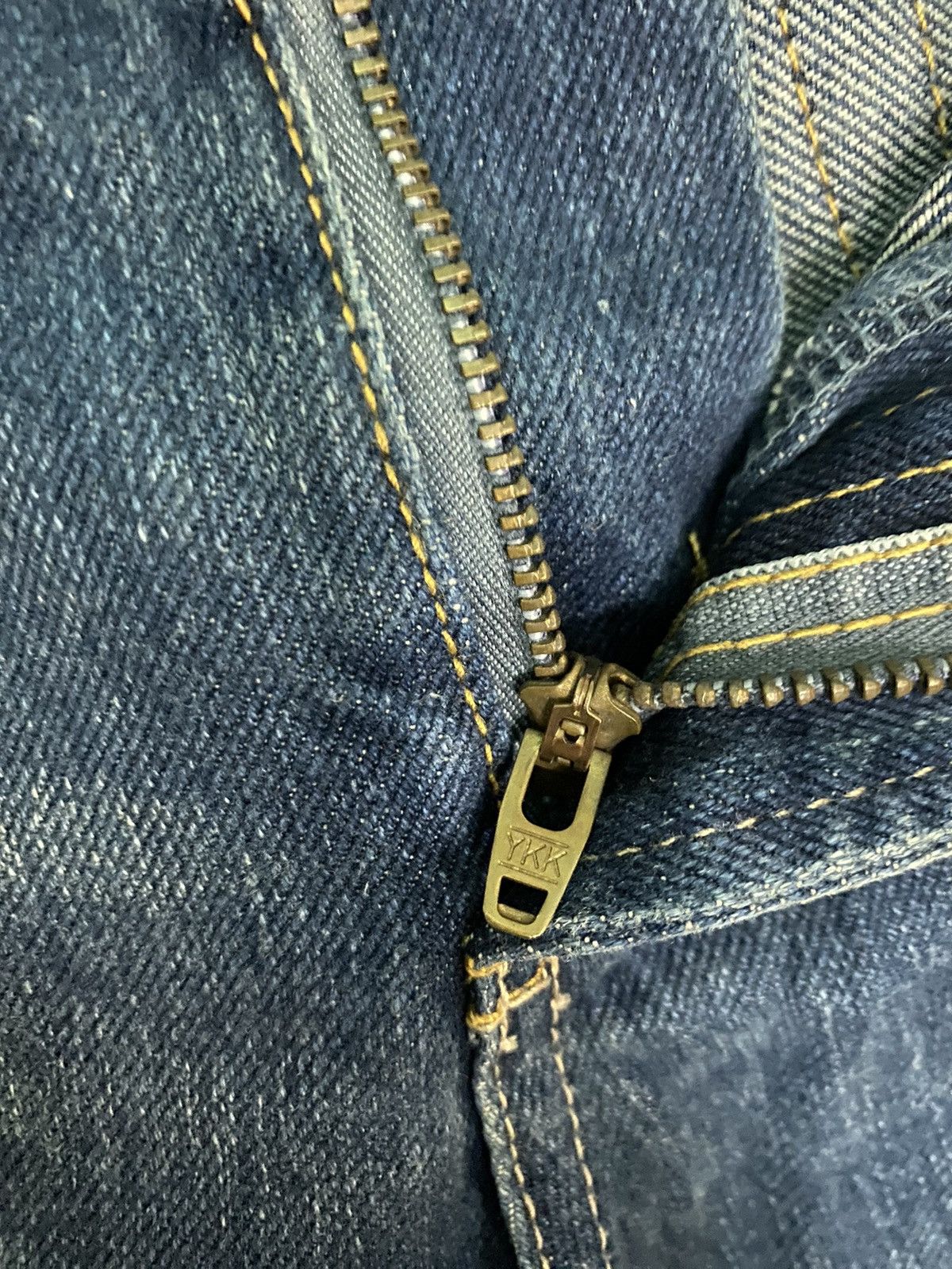 Japanese Brand DISTRESSED GLOBAL WORK SELVAGE DENIM SIZE 30 Size US 30 / EU 46 - 6 Thumbnail