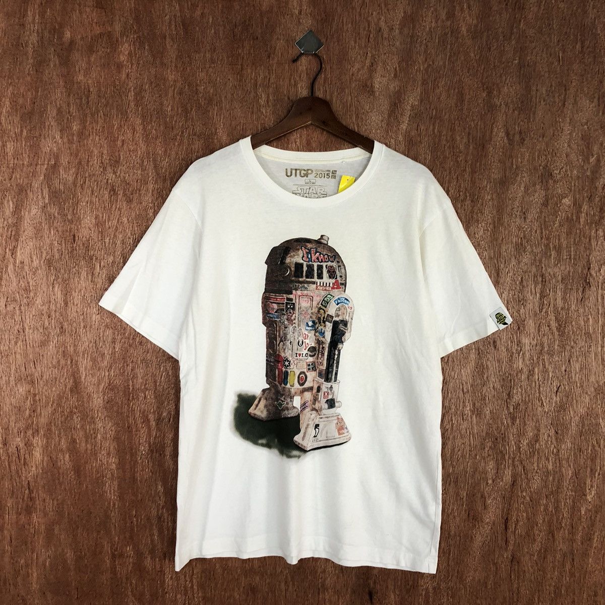 Star Wars DL Star Wars X uniqlo White Short Sleeve Tshirt #2059 Size US M / EU 48-50 / 2 - 3 Thumbnail