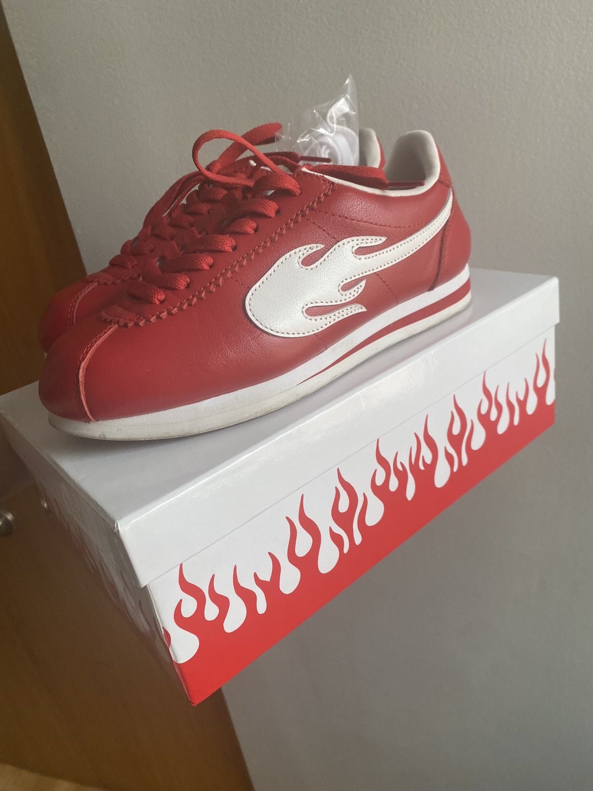 Nike 4hunnid x Nike cortez flame shoes Grailed