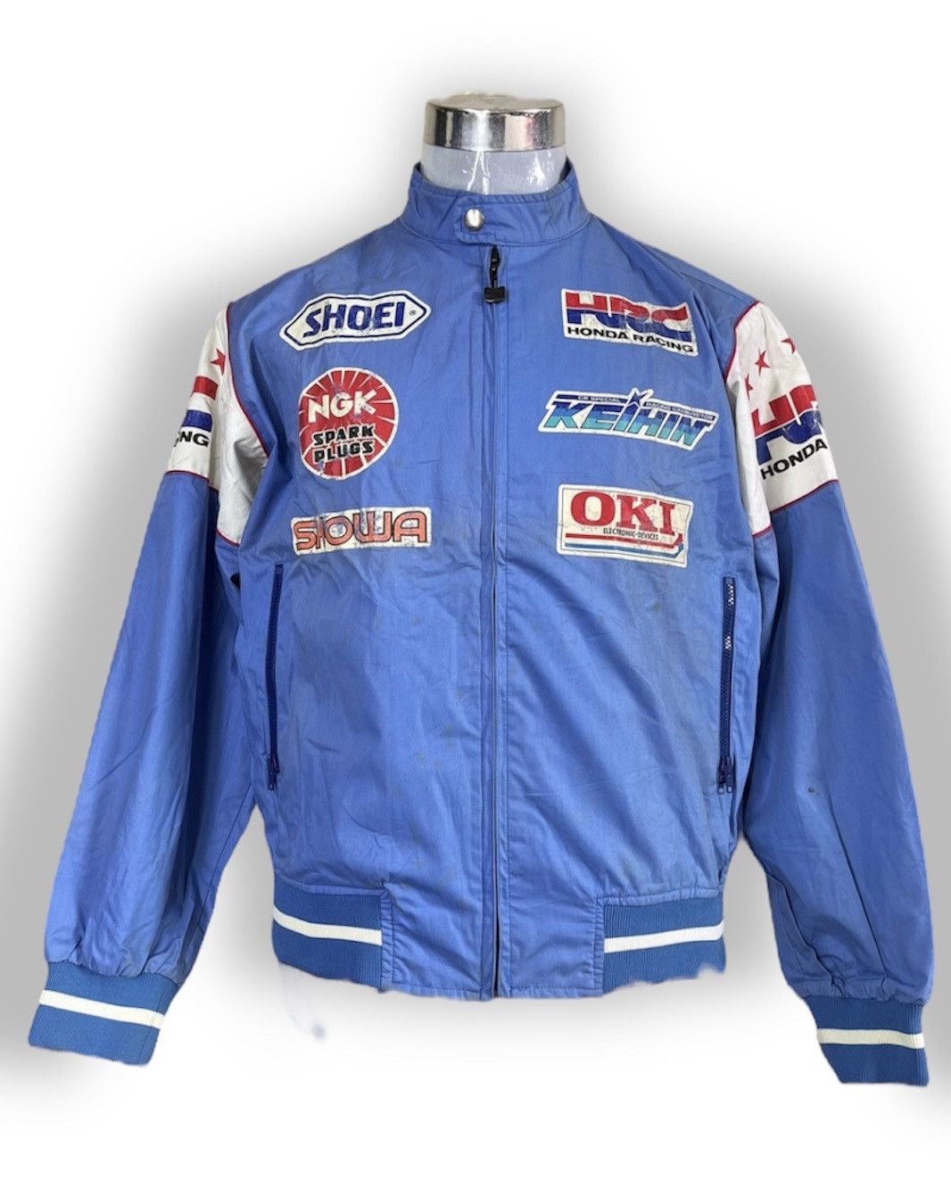 Vintage 1980s Honda Racing Shoei NGK Jacket