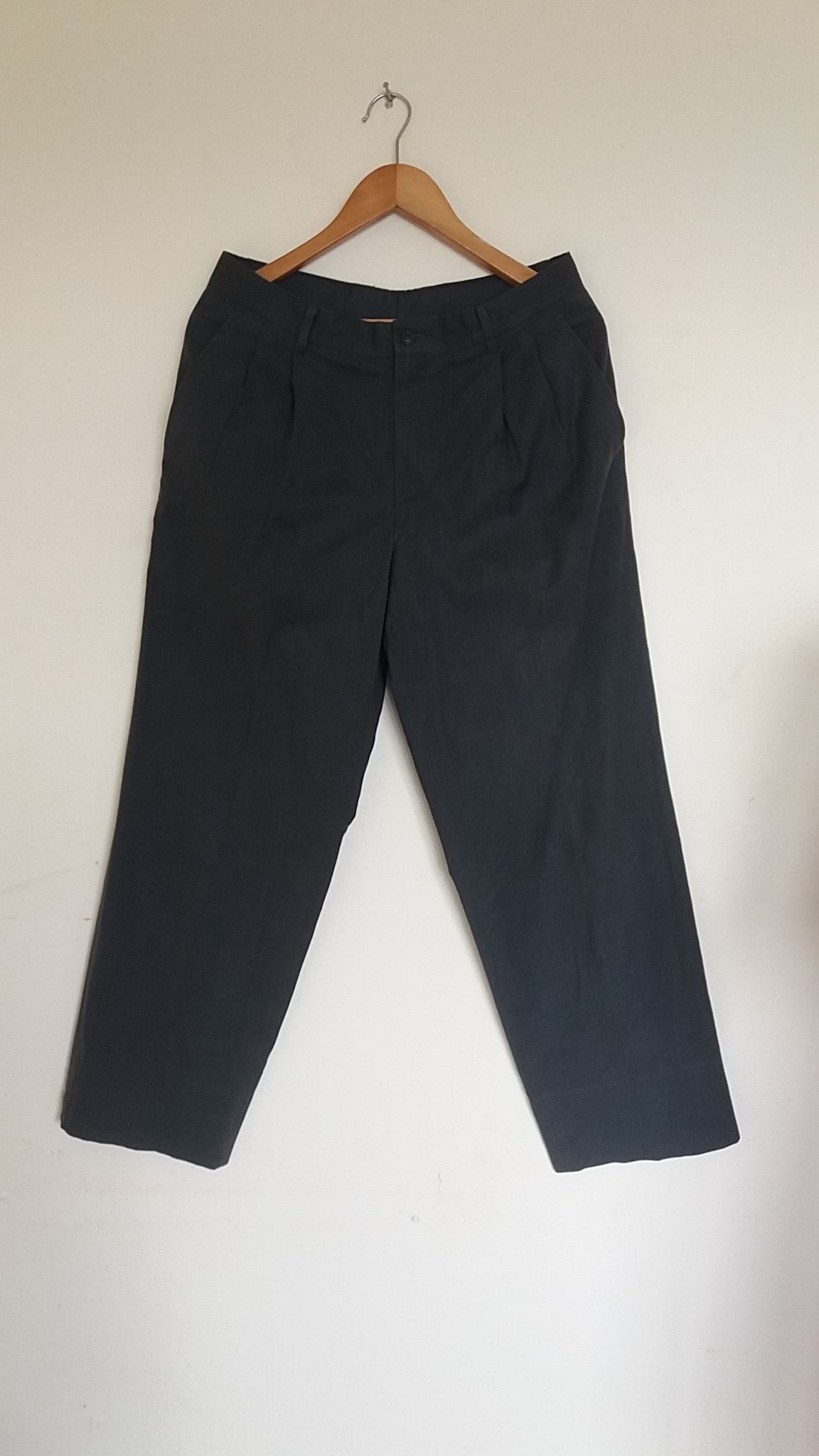 Issey Miyake Issey miyaki men crotton pants olive green Size US 32 / EU 48 - 1 Thumbnail