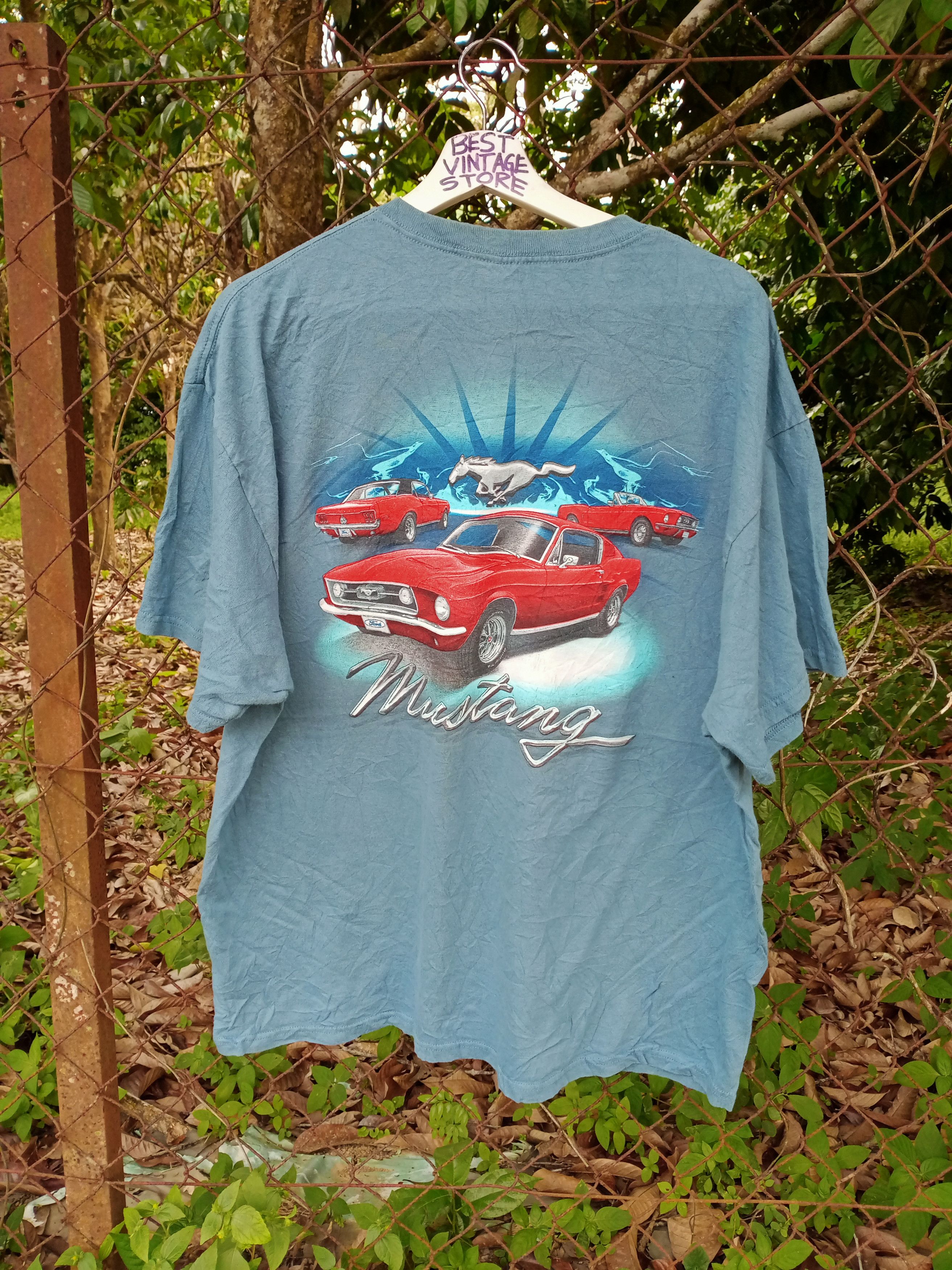 Ford Early 00's ford Mustang Tee Size US XL / EU 56 / 4 - 1 Thumbnail