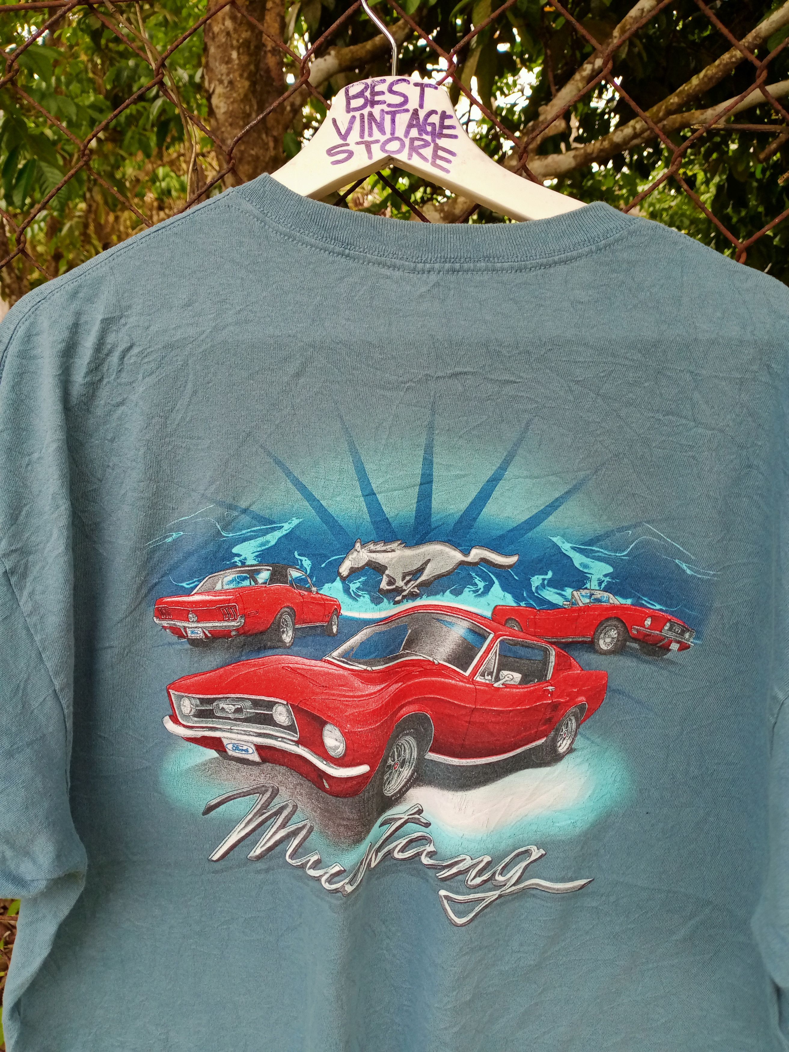 Ford Early 00's ford Mustang Tee Size US XL / EU 56 / 4 - 2 Thumbnail