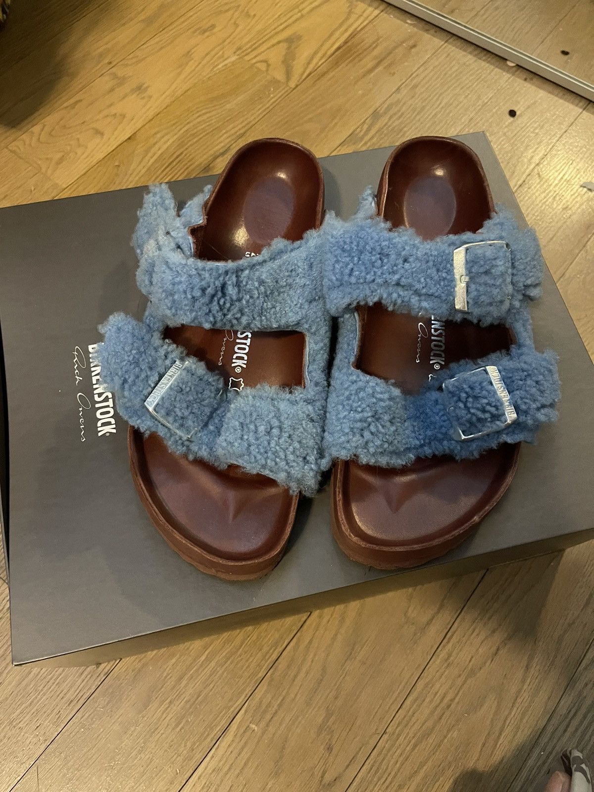 image of Birkenstock Performa Sandal Nublu in Blue, Men's (Size 7)