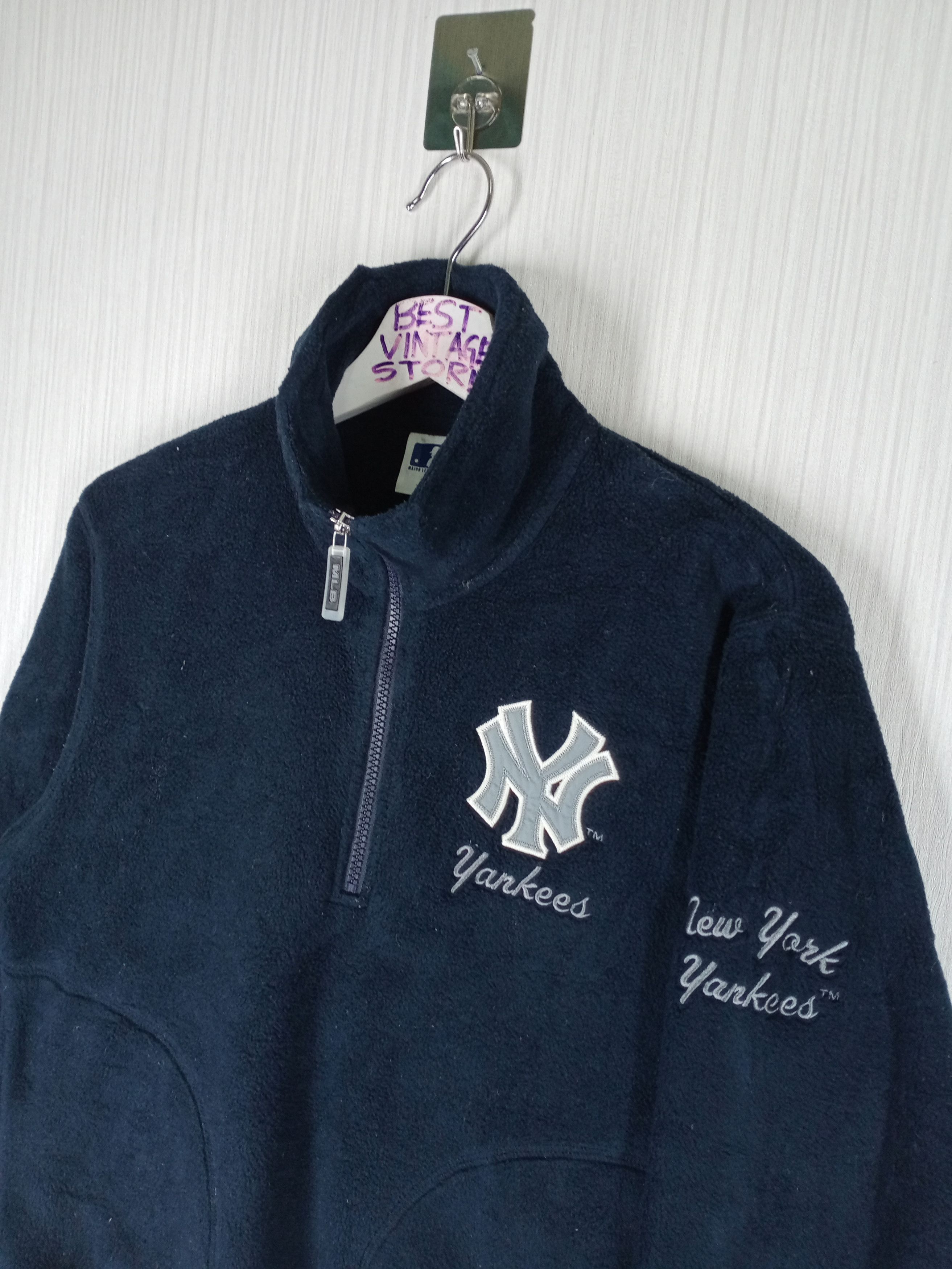 MLB Vintage NY Yankees MLB Fleece Half Zipper Sweatshirt Size US S / EU 44-46 / 1 - 4 Thumbnail