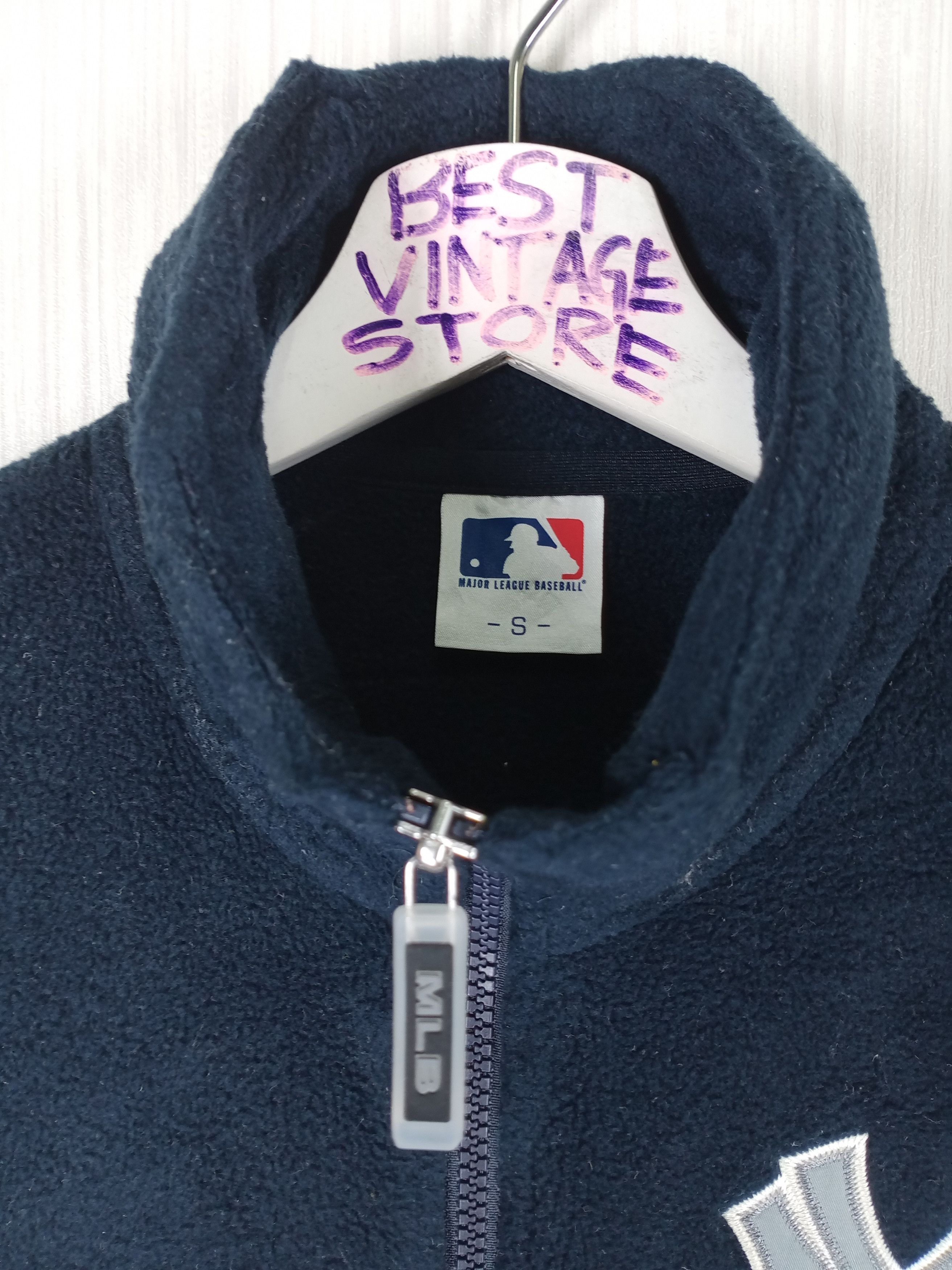 MLB Vintage NY Yankees MLB Fleece Half Zipper Sweatshirt Size US S / EU 44-46 / 1 - 2 Thumbnail