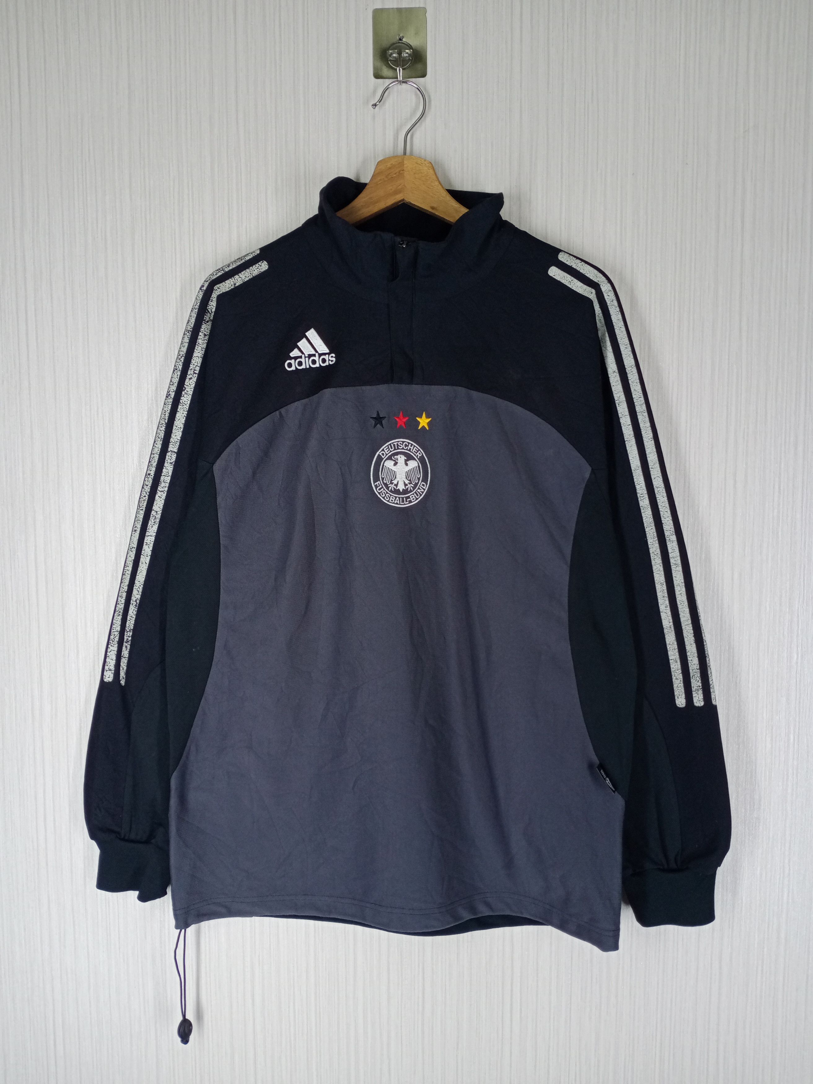 Adidas Vintage Adidas Germany Deutschland Sweatshirt Size US L / EU 52-54 / 3 - 1 Thumbnail
