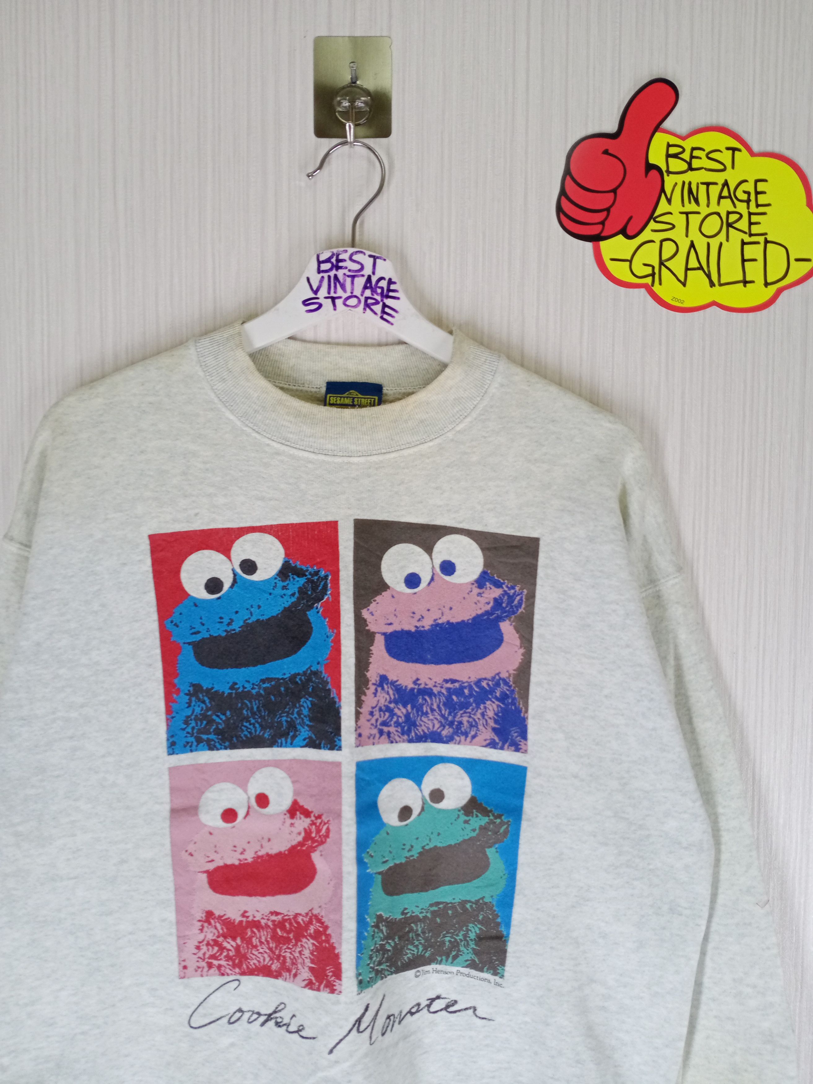 Cartoon Network Vintage 90s SESAME STREET Sweatshirt Size US M / EU 48-50 / 2 - 2 Thumbnail
