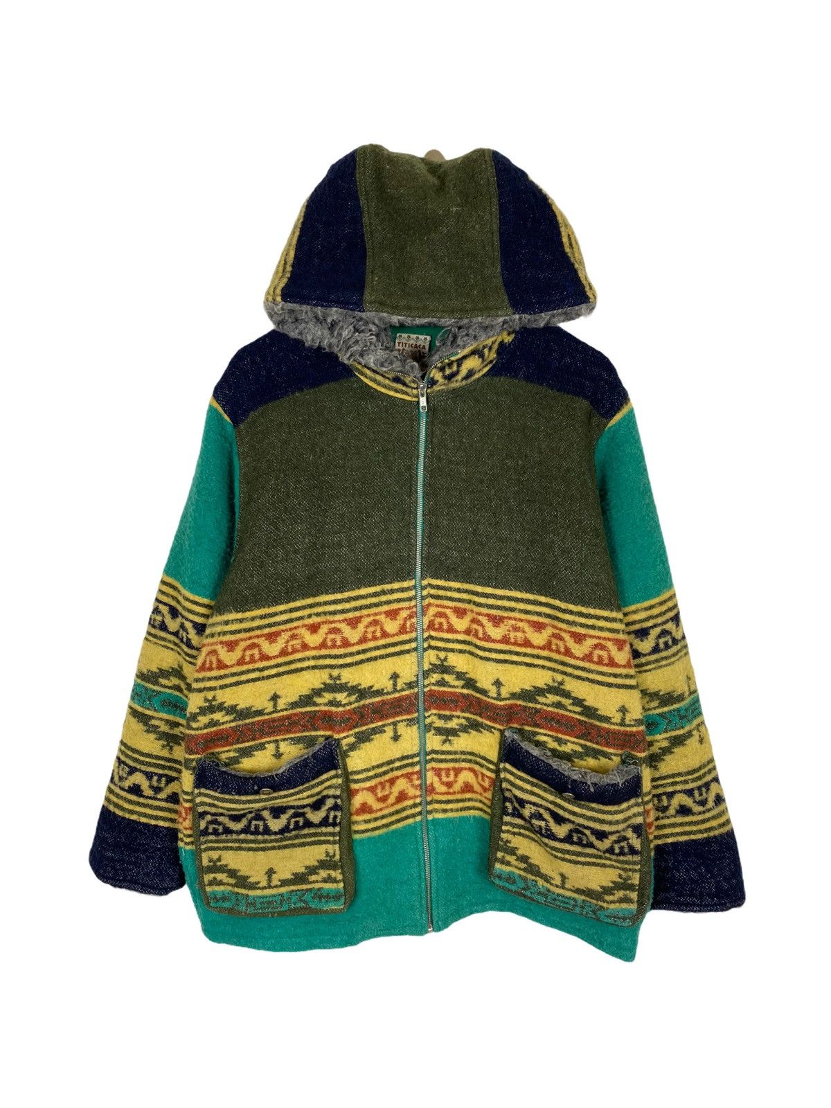 Japanese Brand TITICACA WINTER JACKET NAVAJO DESIGN Size US L / EU 52-54 / 3 - 1 Thumbnail