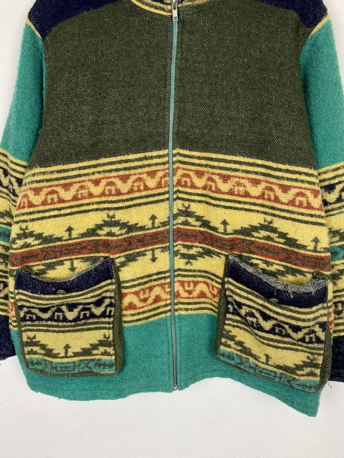 Japanese Brand TITICACA WINTER JACKET NAVAJO DESIGN Size US L / EU 52-54 / 3 - 4 Thumbnail