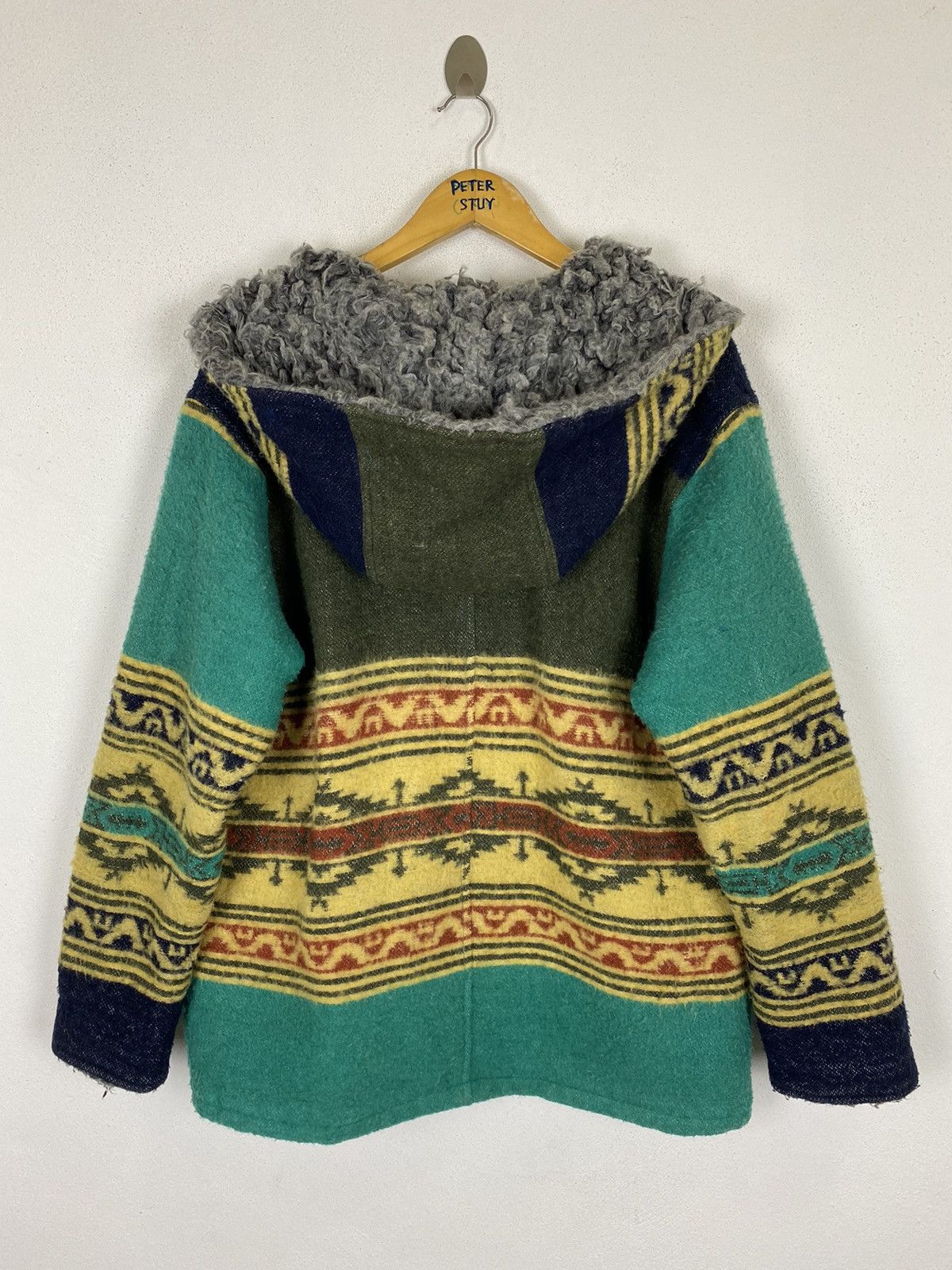 Japanese Brand TITICACA WINTER JACKET NAVAJO DESIGN Size US L / EU 52-54 / 3 - 7 Thumbnail