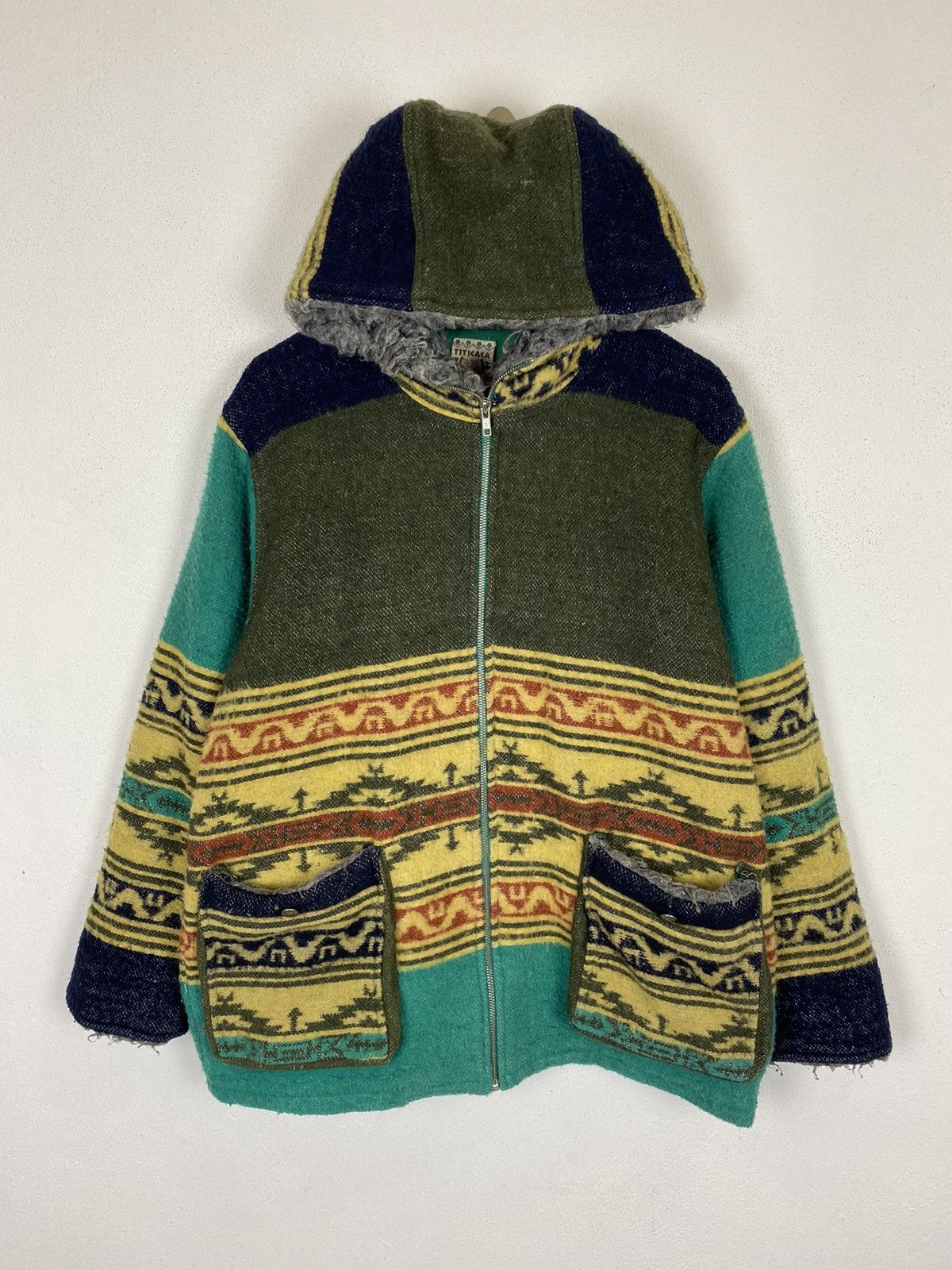 Japanese Brand TITICACA WINTER JACKET NAVAJO DESIGN Size US L / EU 52-54 / 3 - 2 Thumbnail