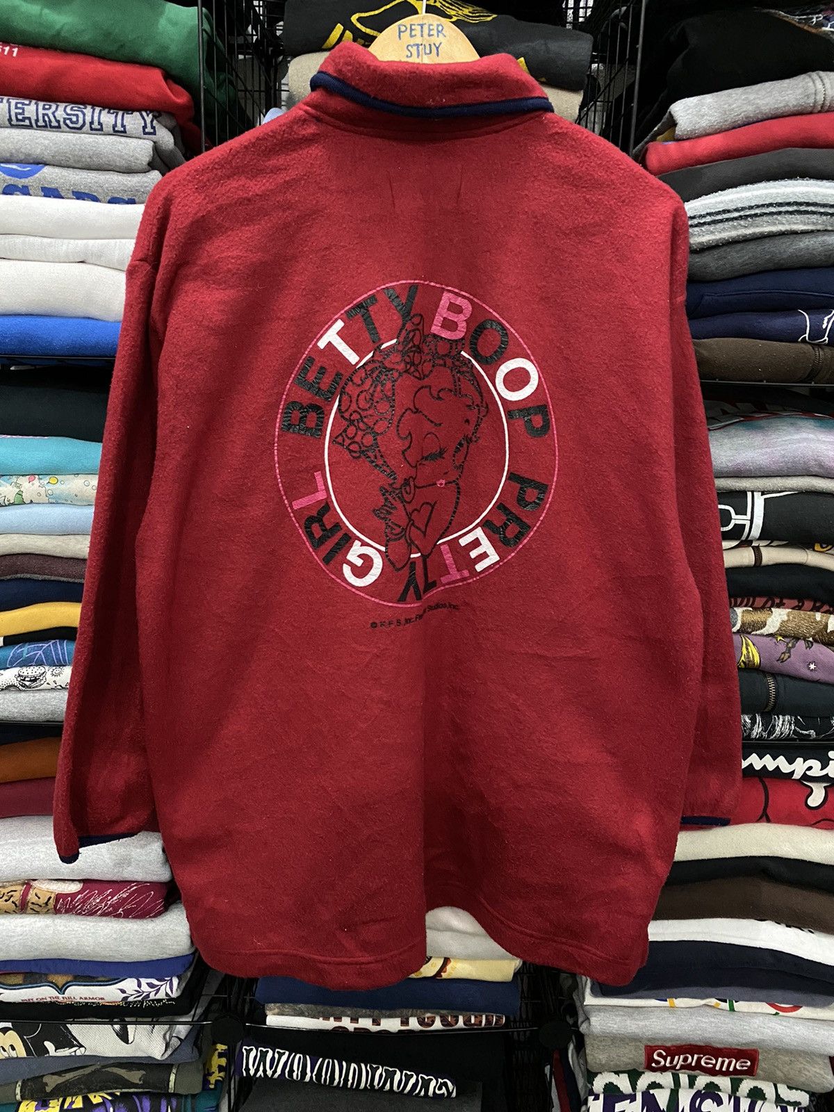 Anime × Cartoon Network × Vintage Vintage Betty Boop Fleece Jacket Size US L / EU 52-54 / 3 - 1 Thumbnail