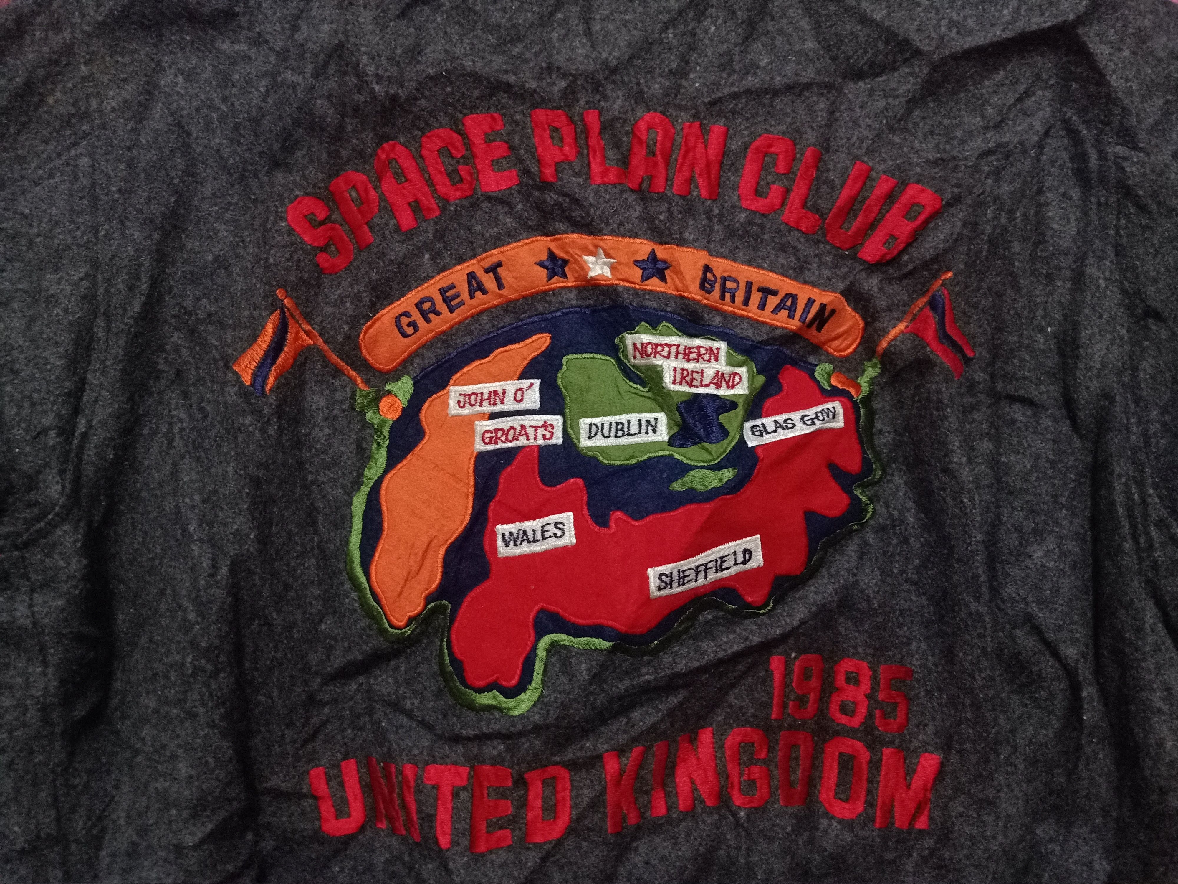 Designer × Japanese Brand Rare!! Vintage Space Plan Club 1985 United Kingdom Jacket Size US M / EU 48-50 / 2 - 9 Thumbnail