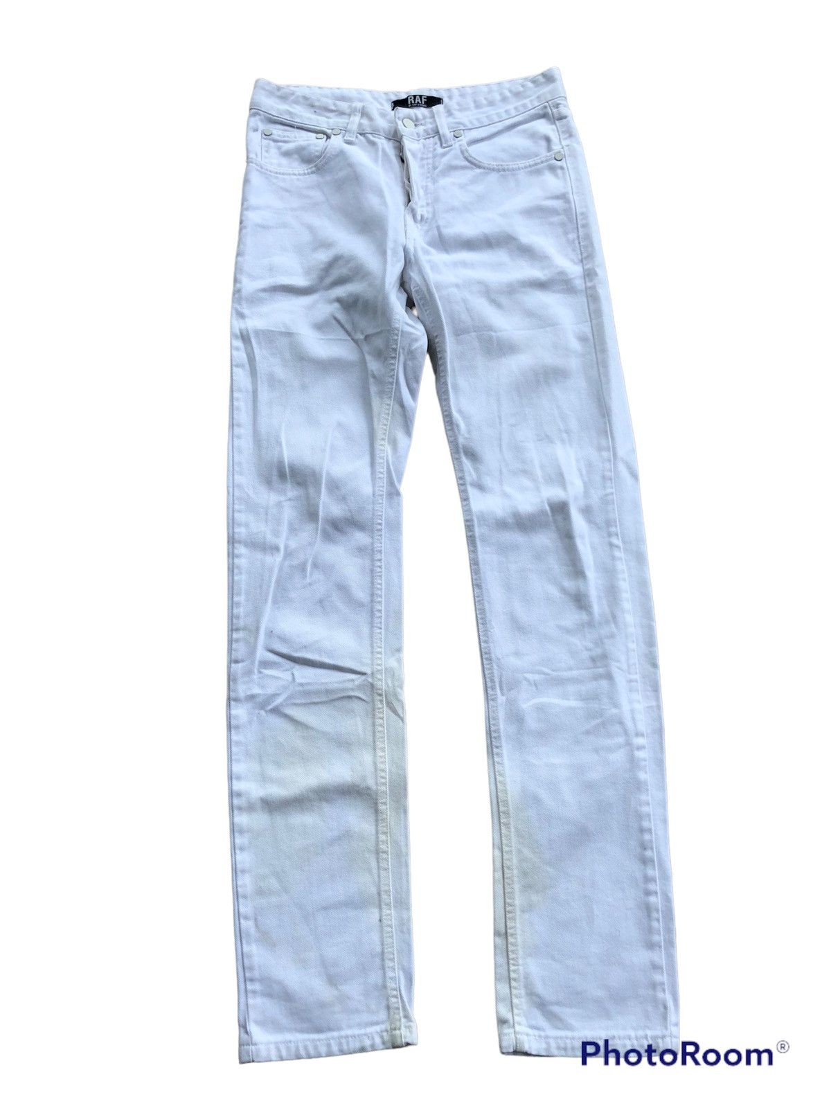 image of Raf Simons White Denim Pant, Men's (Size 30)