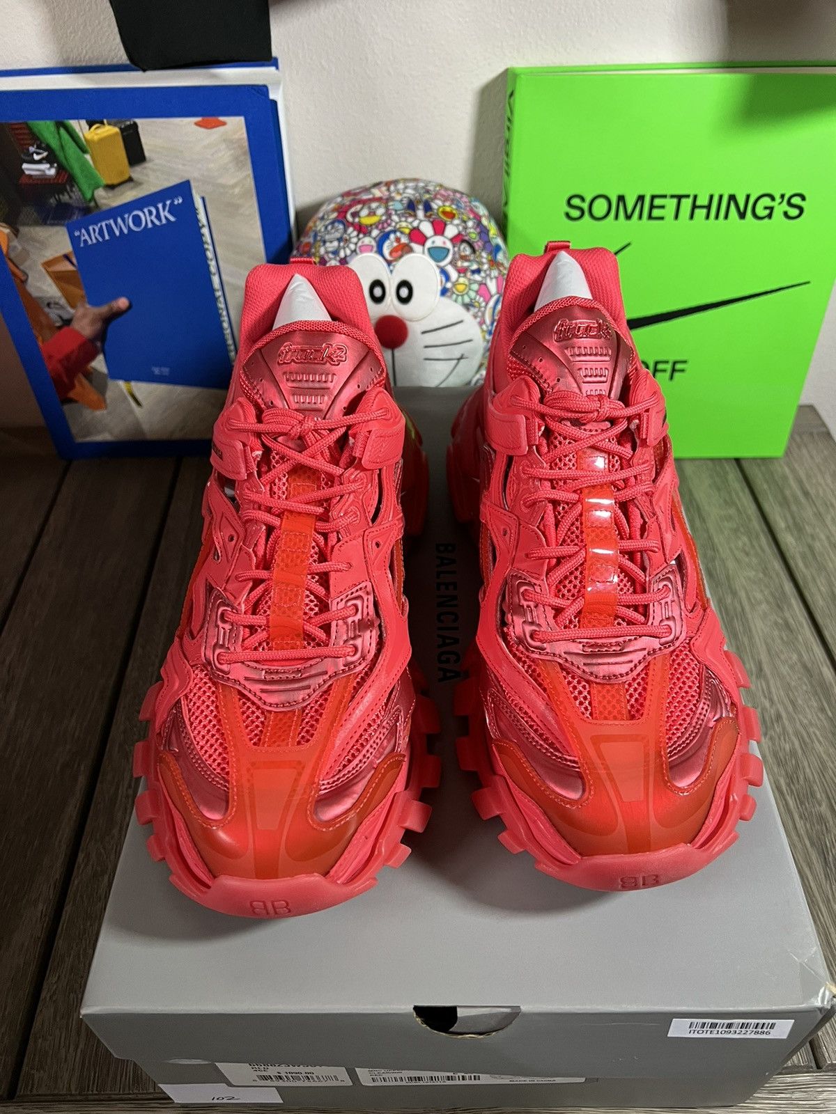 Balenciaga Balenciaga Track .2 Sneakers Red Clear Sole Size US 12 / EU 45 - 3 Thumbnail