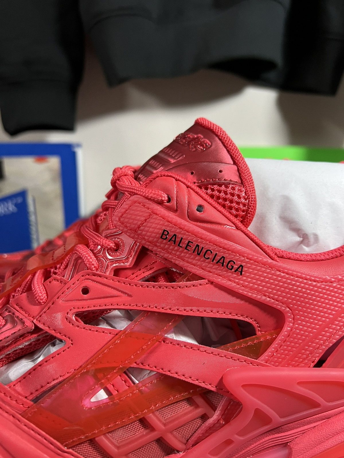 Balenciaga Balenciaga Track .2 Sneakers Red Clear Sole Size US 12 / EU 45 - 4 Thumbnail
