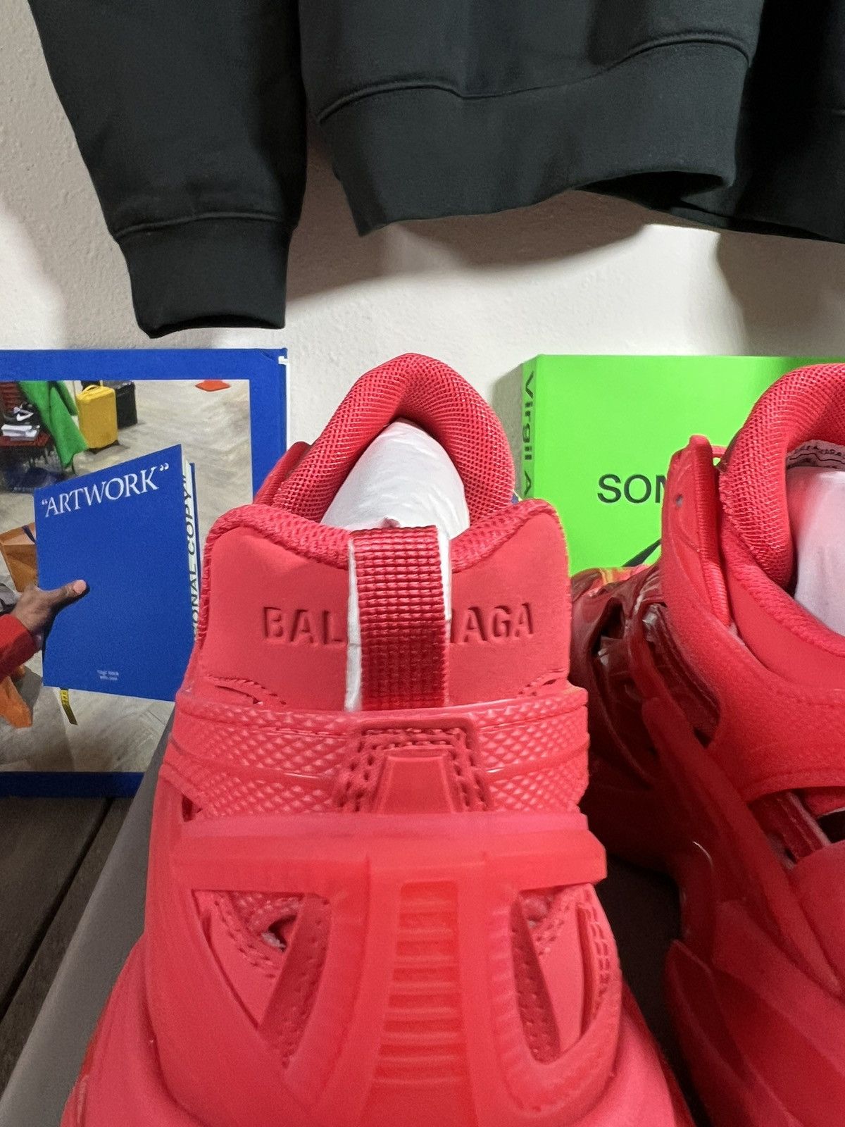 Balenciaga Balenciaga Track .2 Sneakers Red Clear Sole Size US 12 / EU 45 - 7 Thumbnail