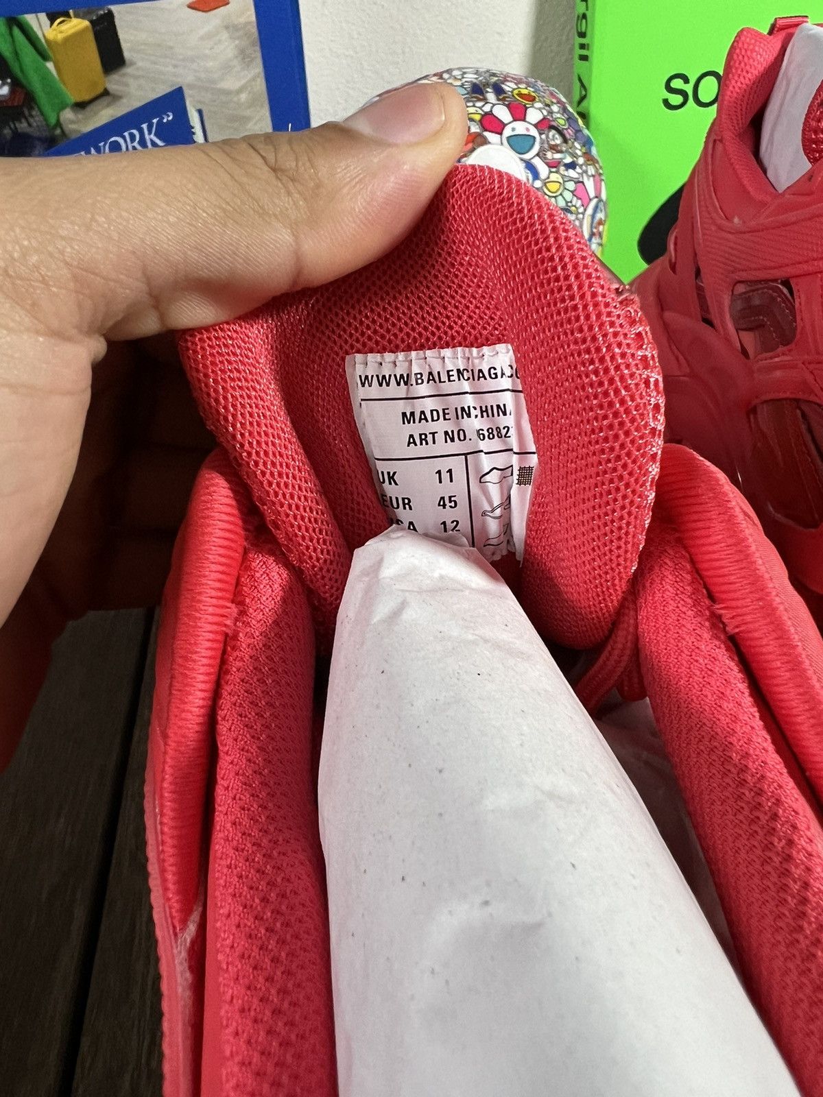 Balenciaga Balenciaga Track .2 Sneakers Red Clear Sole Size US 12 / EU 45 - 9 Thumbnail