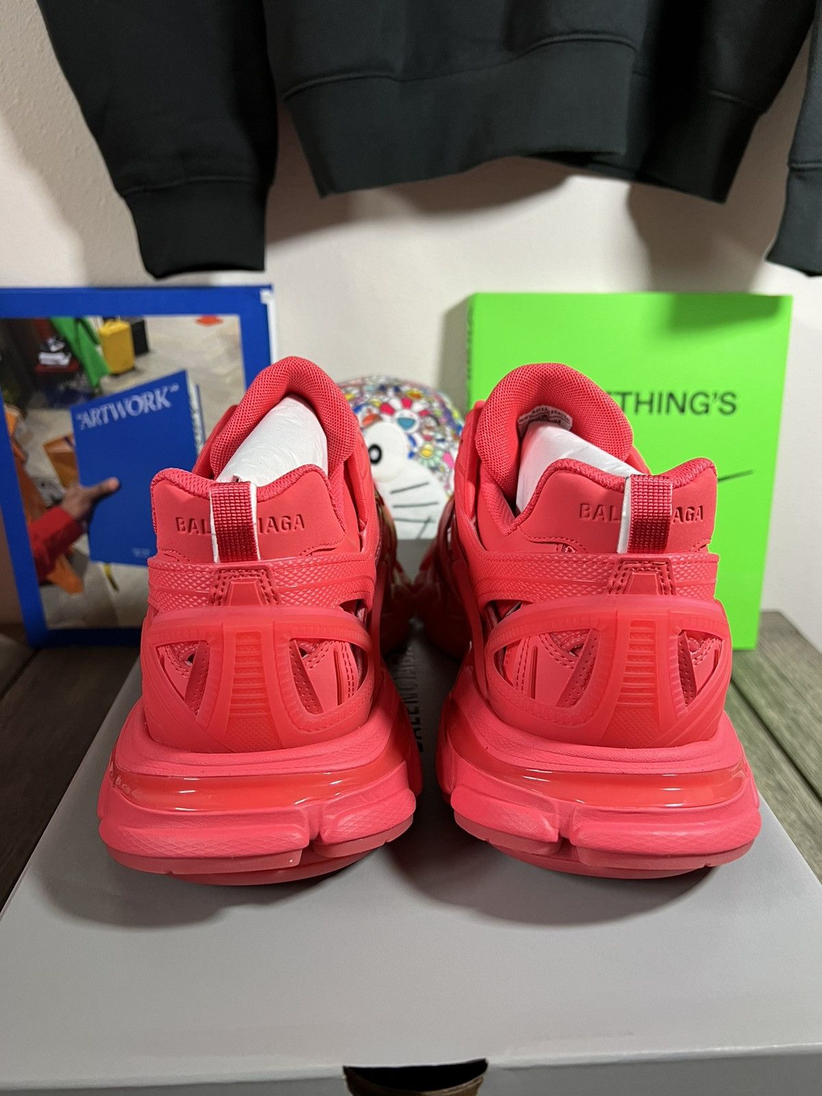 Balenciaga Balenciaga Track .2 Sneakers Red Clear Sole Size US 12 / EU 45 - 6 Thumbnail