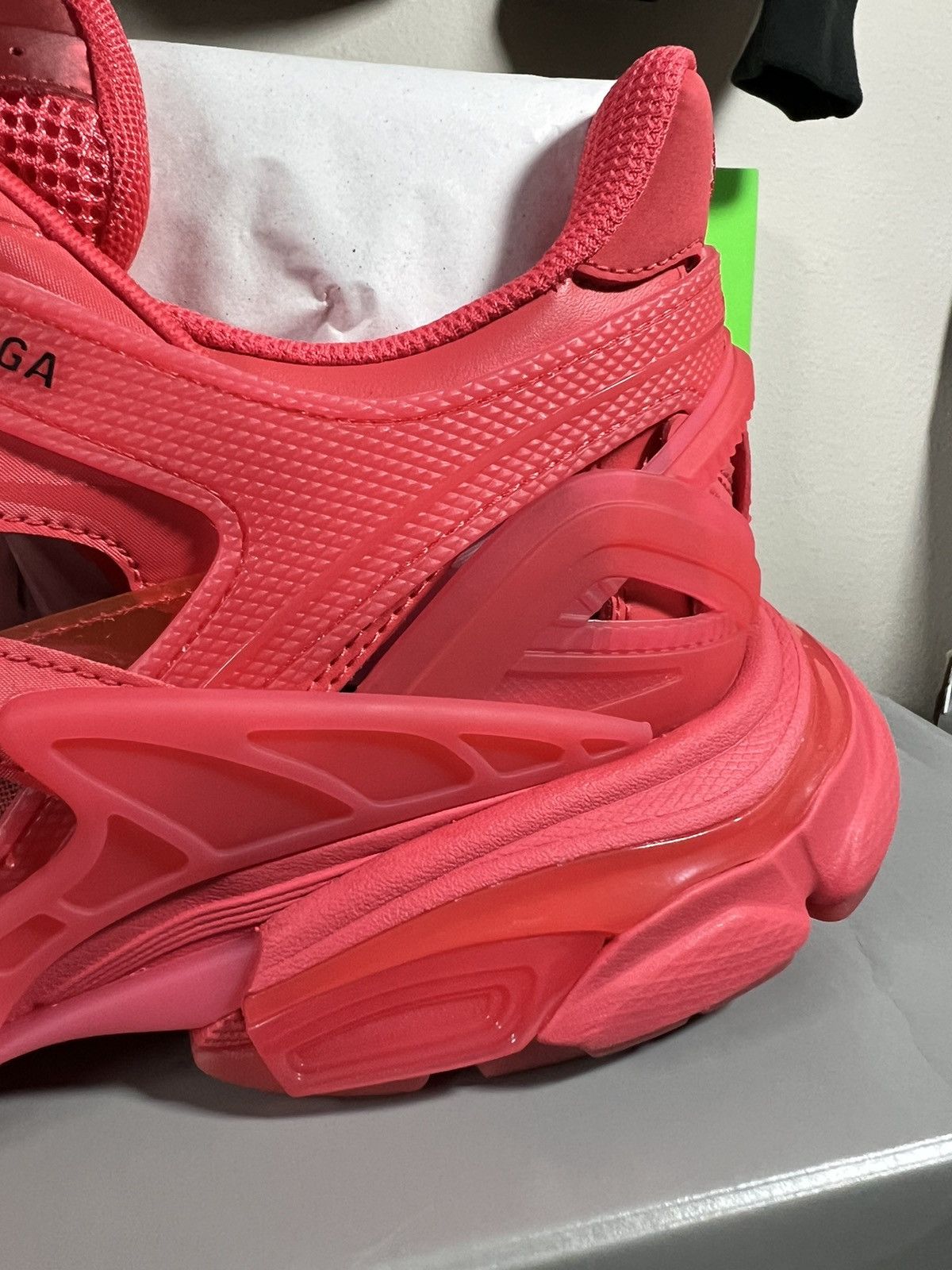 Balenciaga Balenciaga Track .2 Sneakers Red Clear Sole Size US 12 / EU 45 - 5 Thumbnail