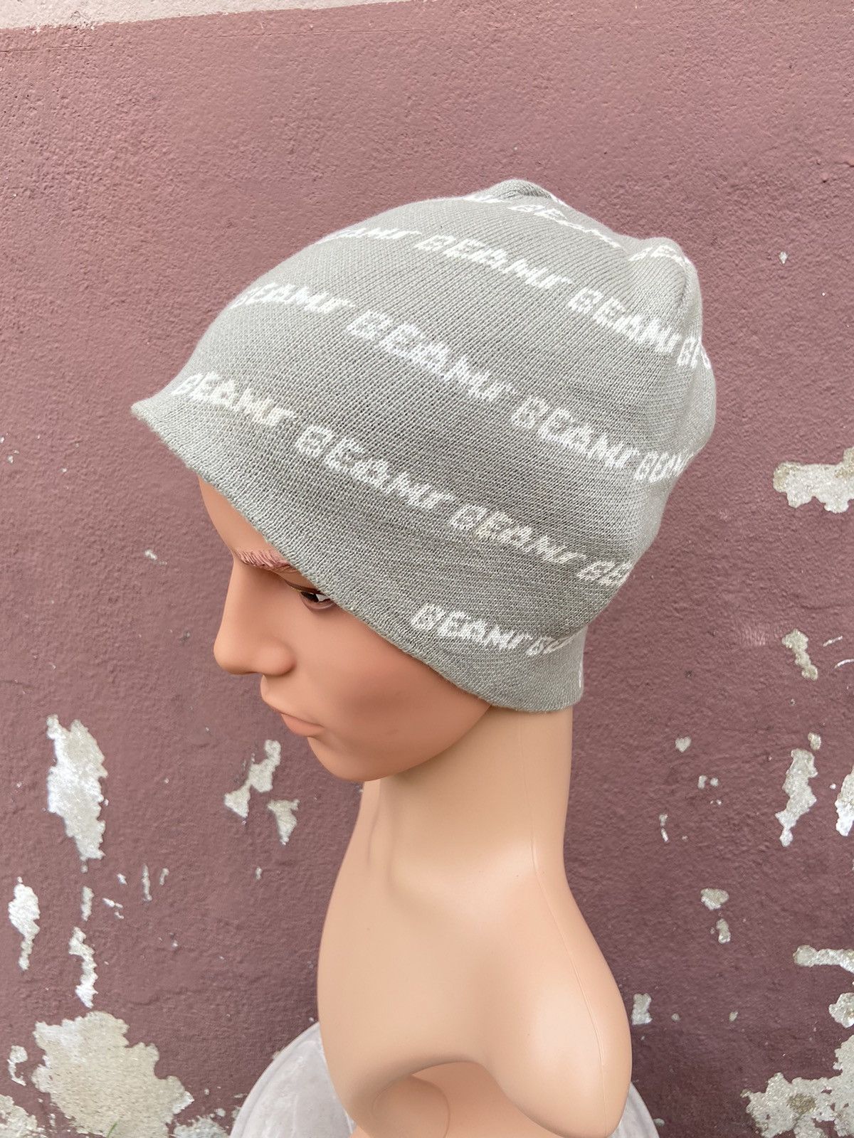 Beams Plus Beams Spellout Monogram Style Beanie Hat Size ONE SIZE - 2 Thumbnail