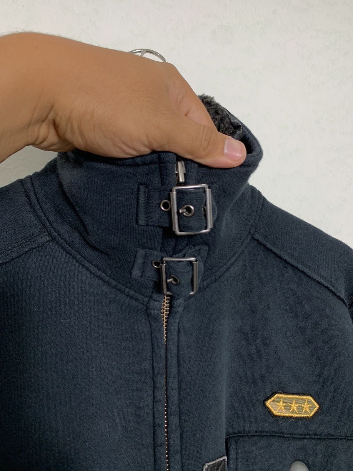 Japanese Brand Kissmark Military Army Sweater Zipper Jacket Size US M / EU 48-50 / 2 - 8 Thumbnail