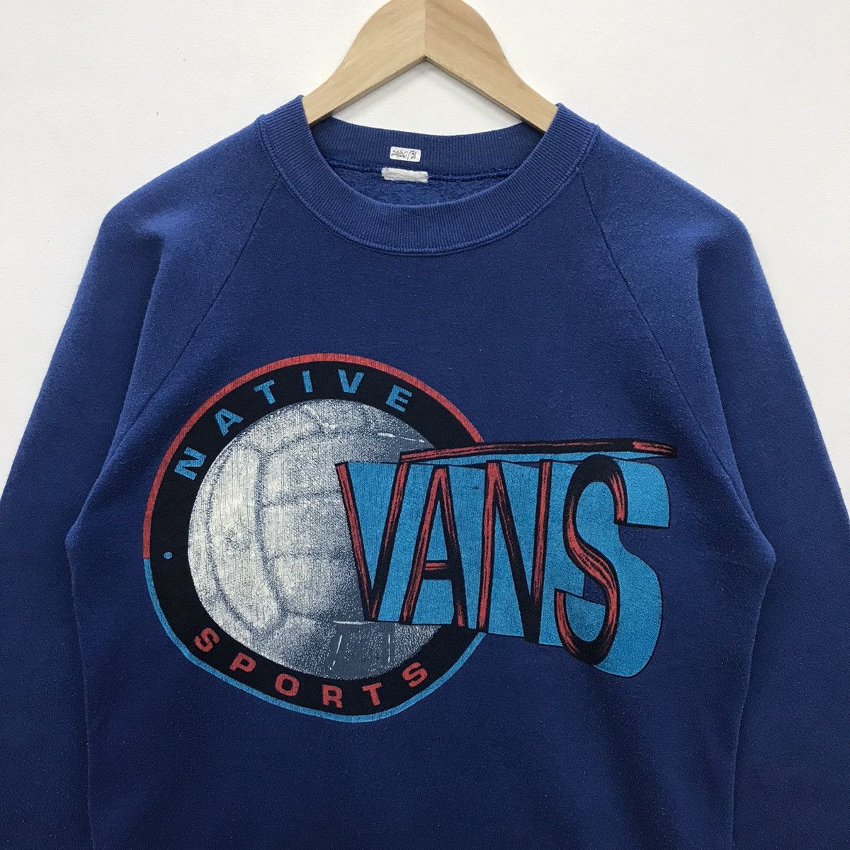 Vans × Vintage Rare!! Vintage Vans Sweatshirt Size US M / EU 48-50 / 2 - 2 Thumbnail