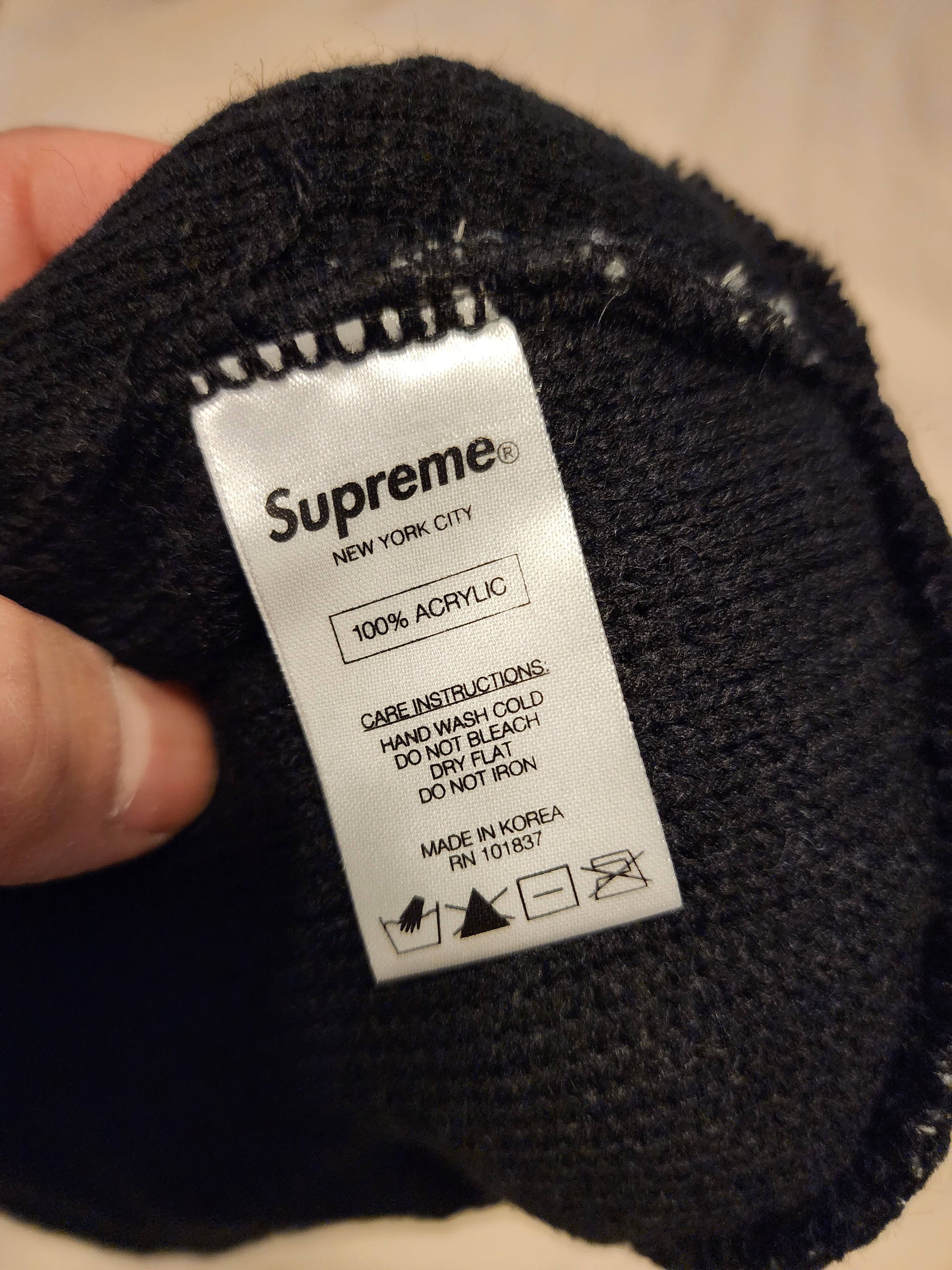 Supreme × Vintage Supreme reflective all over embroidered Toque Size ONE SIZE - 2 Thumbnail