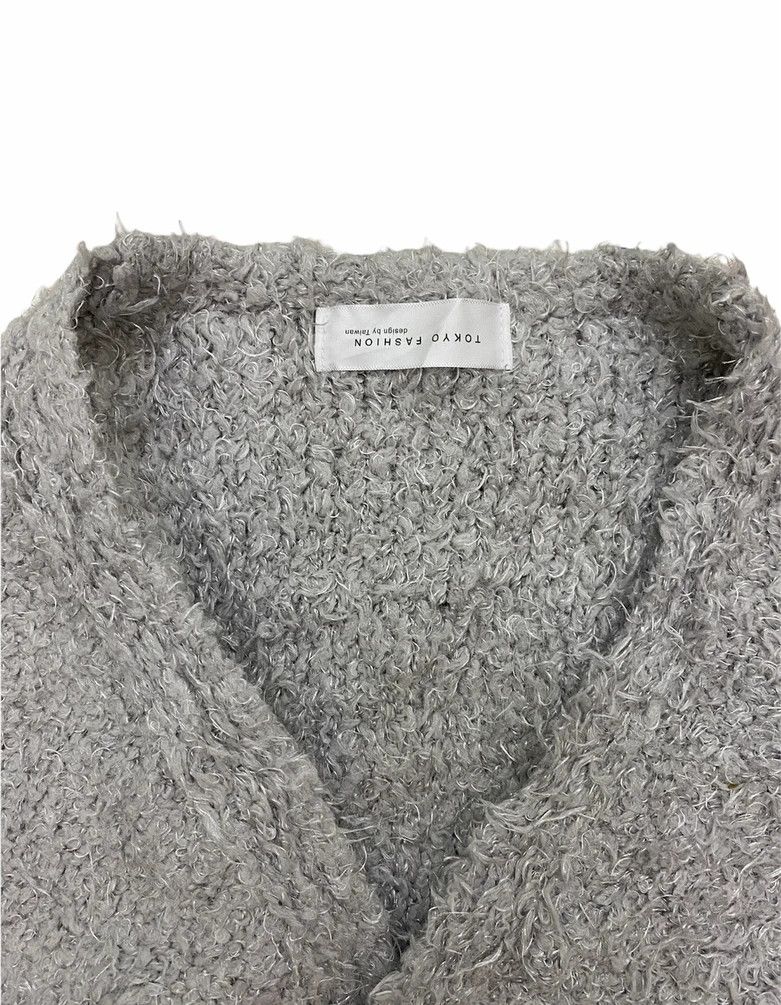 Japanese Brand × Vintage Vintage Japanese Brand Shag Shaggy Mohair Knitwear Cardigan Size US L / EU 52-54 / 3 - 10 Thumbnail