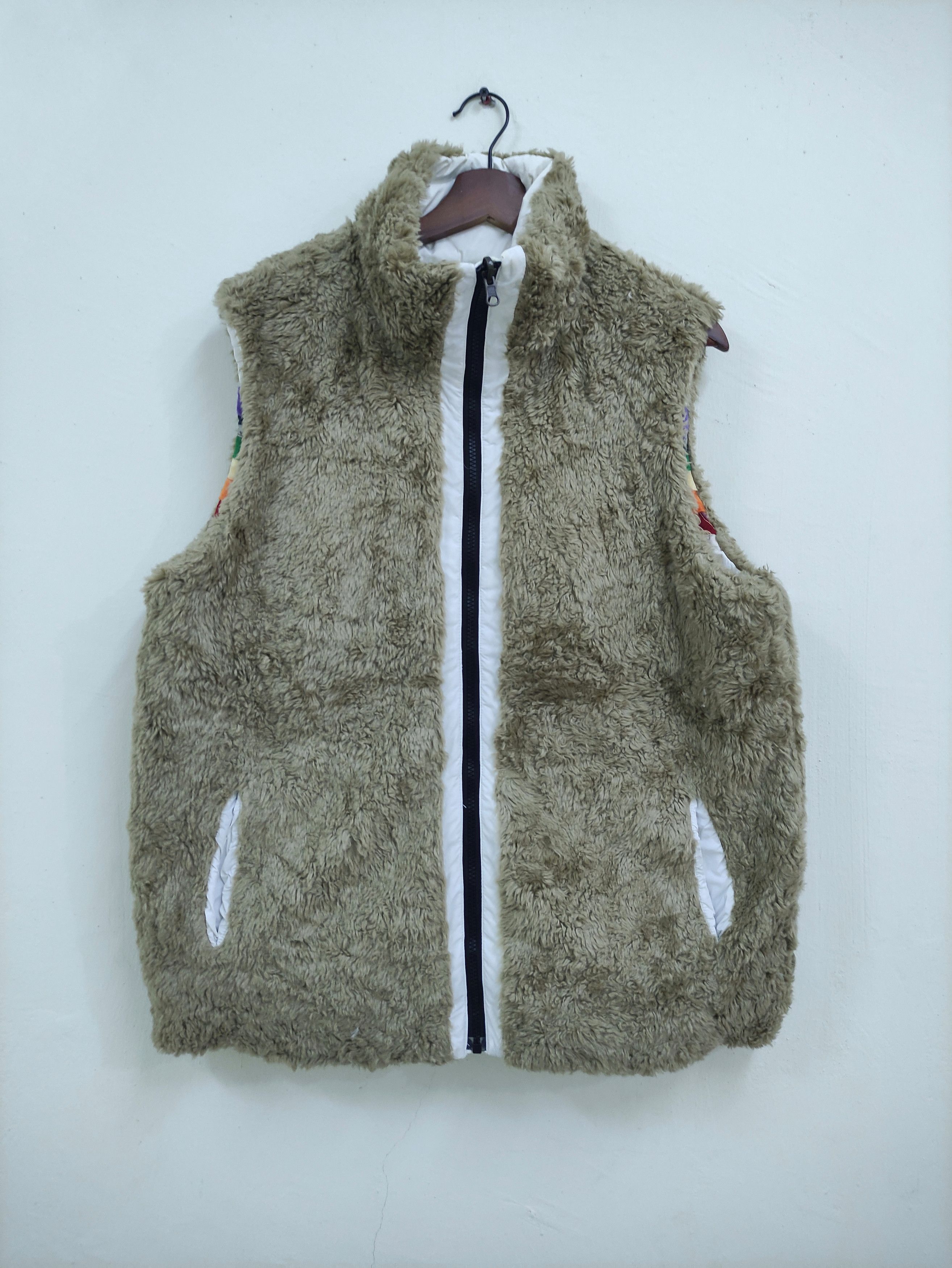 Other × Rainbow × Vintage Vintage Vest Reversible Jacket Size US L / EU 52-54 / 3 - 4 Thumbnail