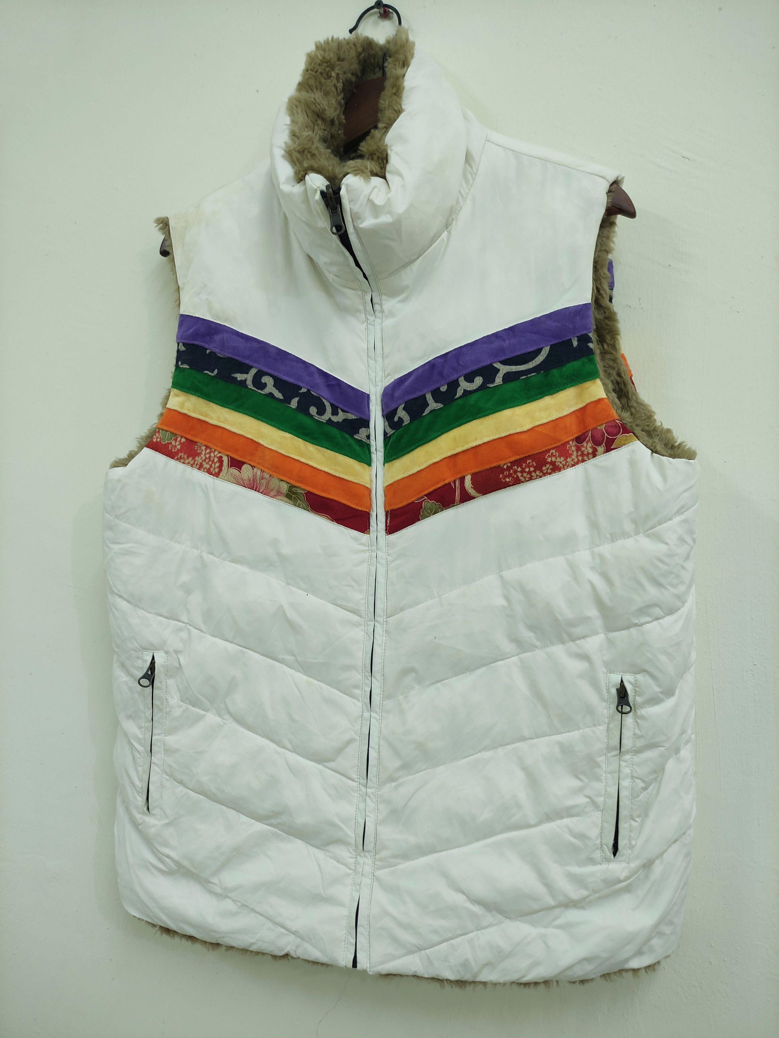 Other × Rainbow × Vintage Vintage Vest Reversible Jacket Size US L / EU 52-54 / 3 - 2 Thumbnail