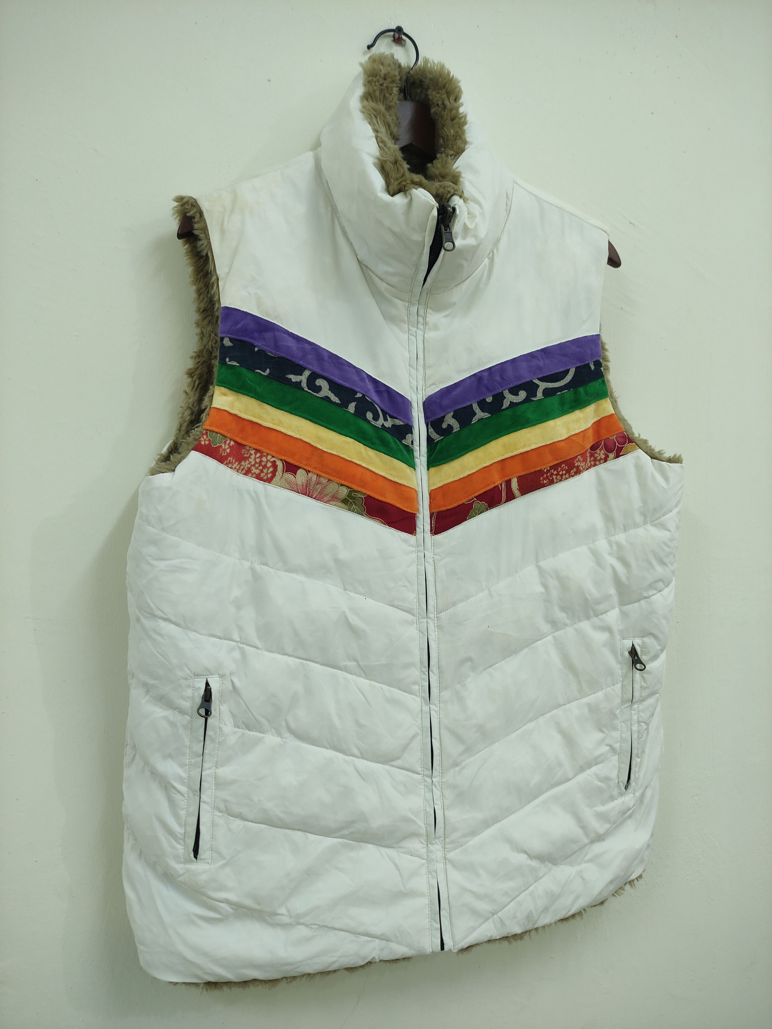 Other × Rainbow × Vintage Vintage Vest Reversible Jacket Size US L / EU 52-54 / 3 - 3 Thumbnail