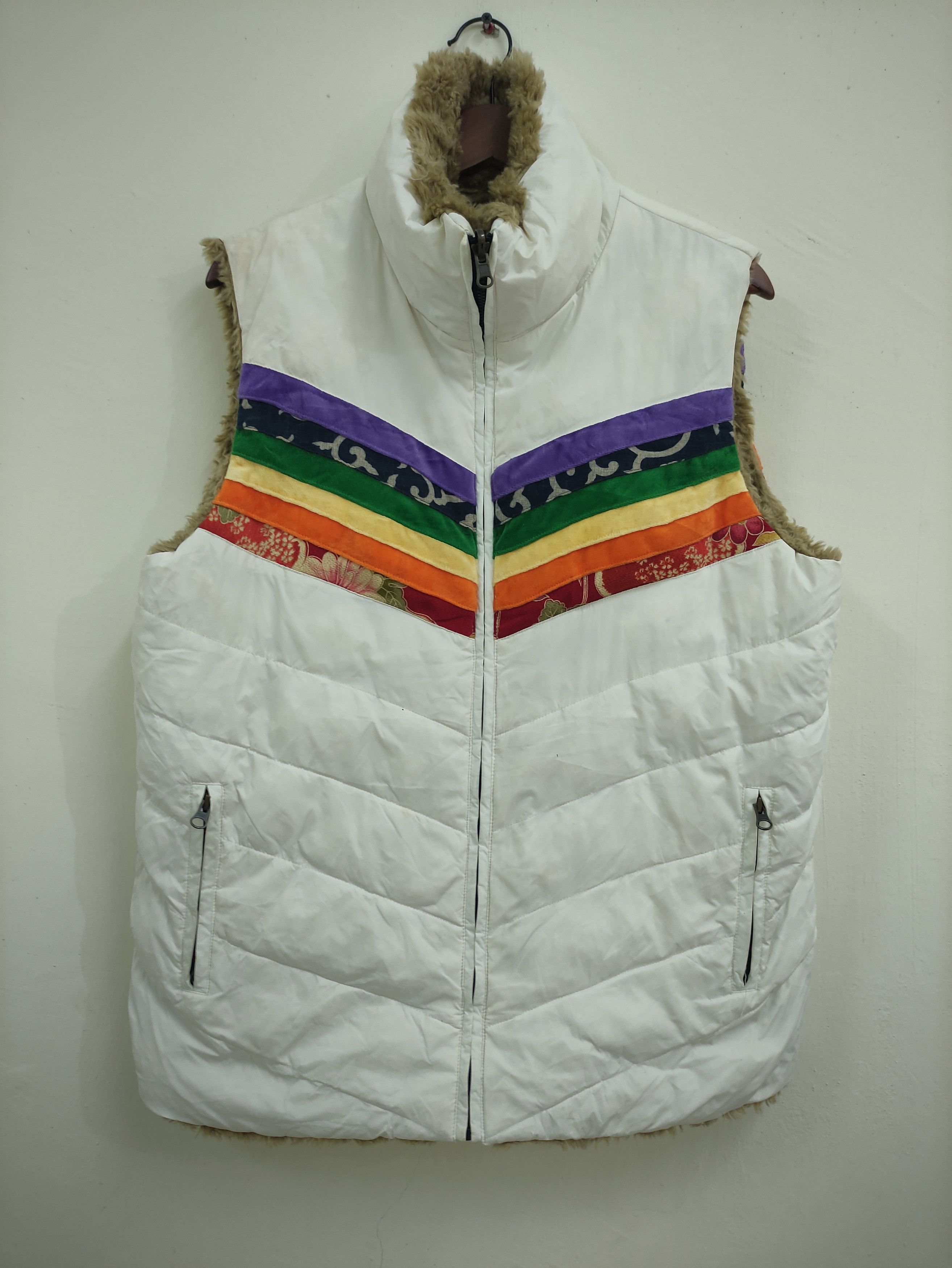 Other × Rainbow × Vintage Vintage Vest Reversible Jacket Size US L / EU 52-54 / 3 - 1 Thumbnail