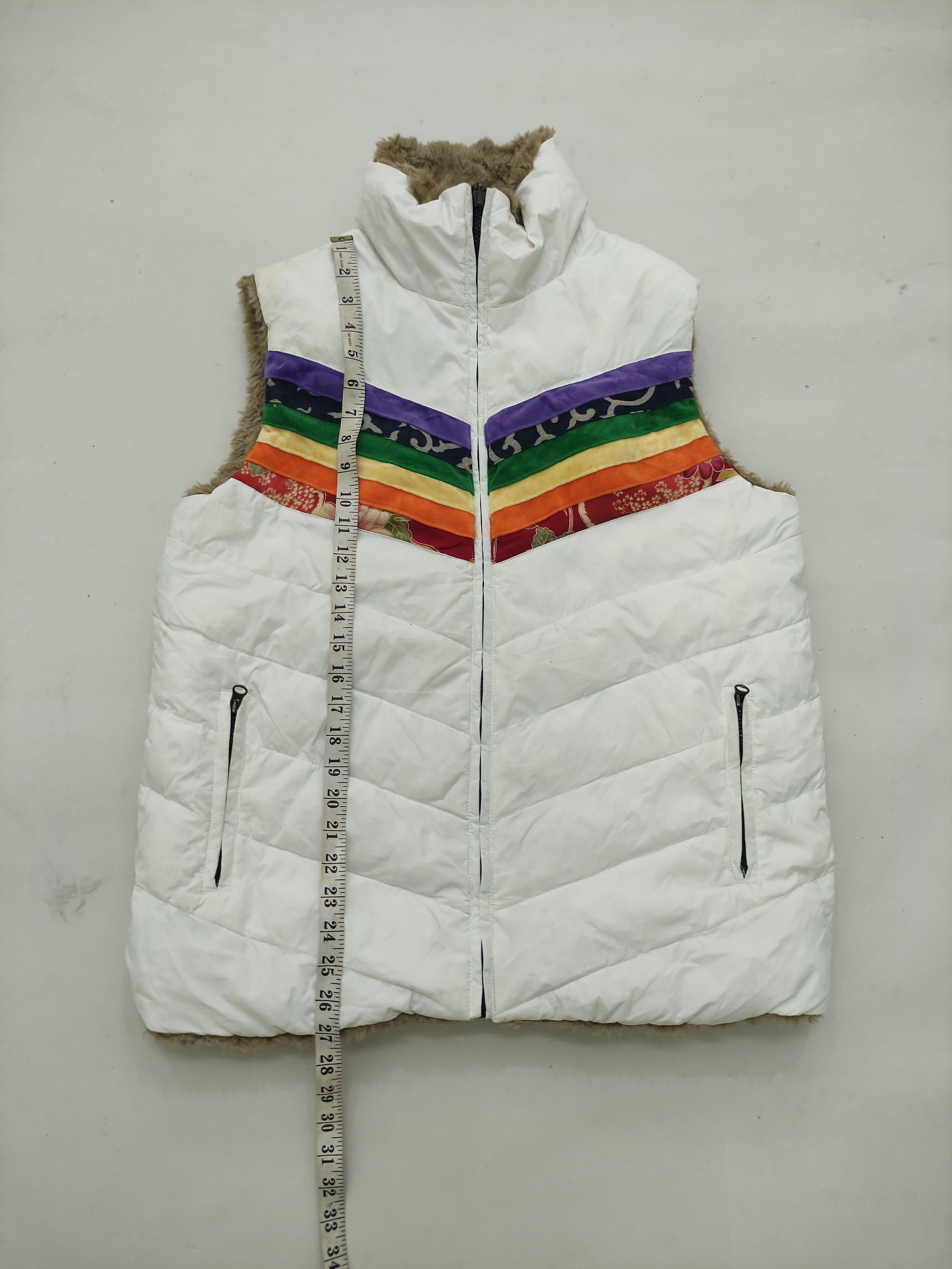 Other × Rainbow × Vintage Vintage Vest Reversible Jacket Size US L / EU 52-54 / 3 - 9 Thumbnail