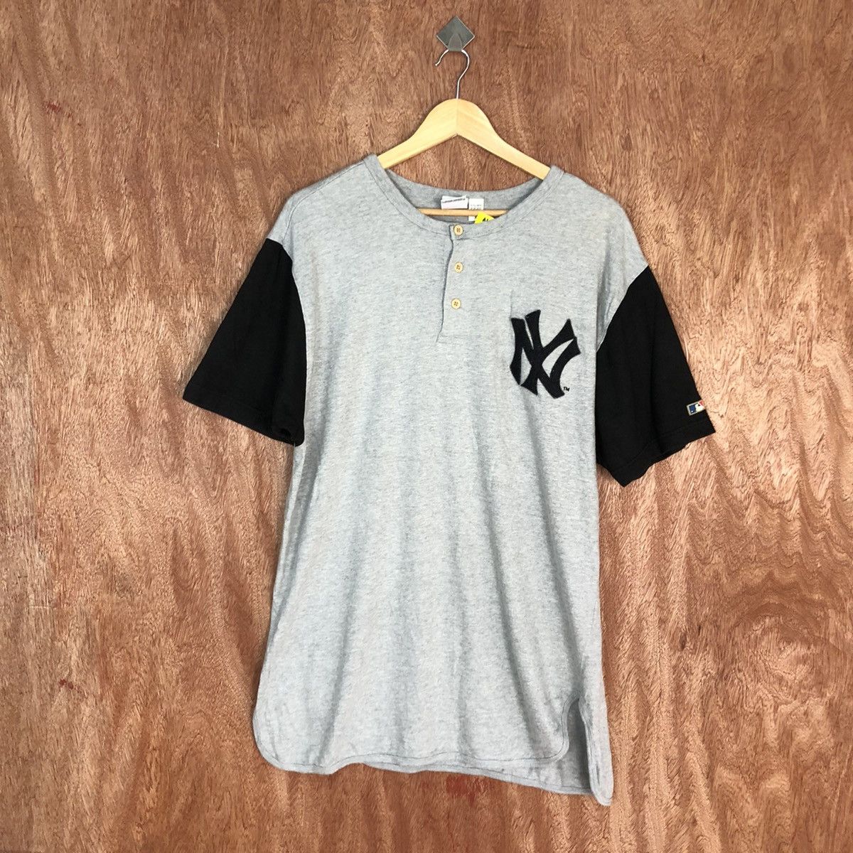 New York Yankees DLL Cooperstown new york yankees Grey NY Tshirt #2052 Size US L / EU 52-54 / 3 - 3 Thumbnail
