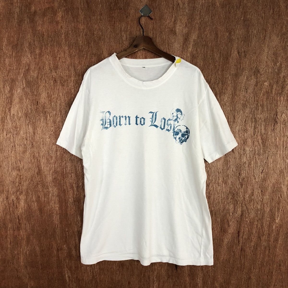 Japanese Brand DLL Born To Lost skull White Short Sleeve Tshirt #2064 Size US M / EU 48-50 / 2 - 3 Thumbnail