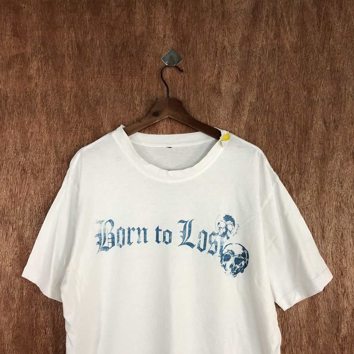 Japanese Brand DLL Born To Lost skull White Short Sleeve Tshirt #2064 Size US M / EU 48-50 / 2 - 2 Thumbnail