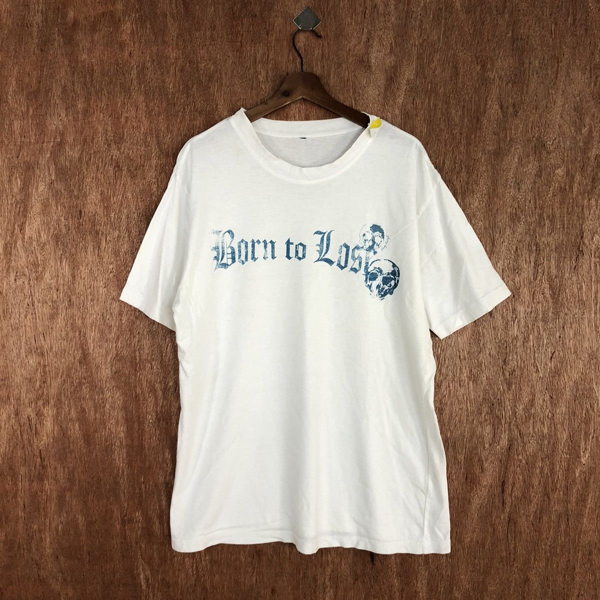 Japanese Brand DLL Born To Lost skull White Short Sleeve Tshirt #2064 Size US M / EU 48-50 / 2 - 1 Thumbnail