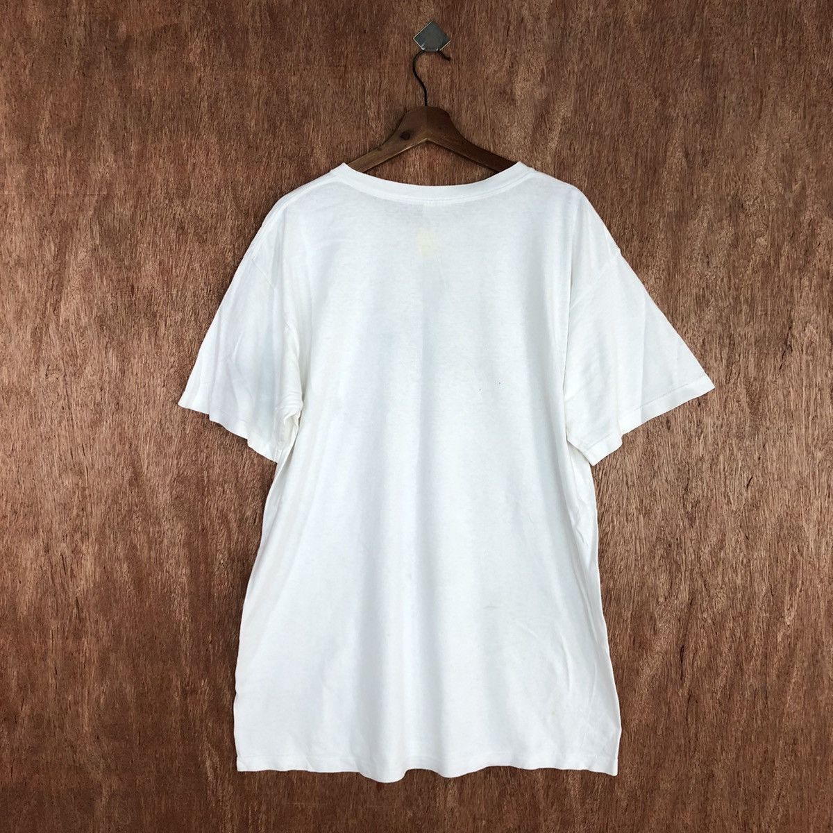 Adidas DL Adidas Vintage made in USA White Big Logo Tshirt #2057 Size US L / EU 52-54 / 3 - 10 Thumbnail