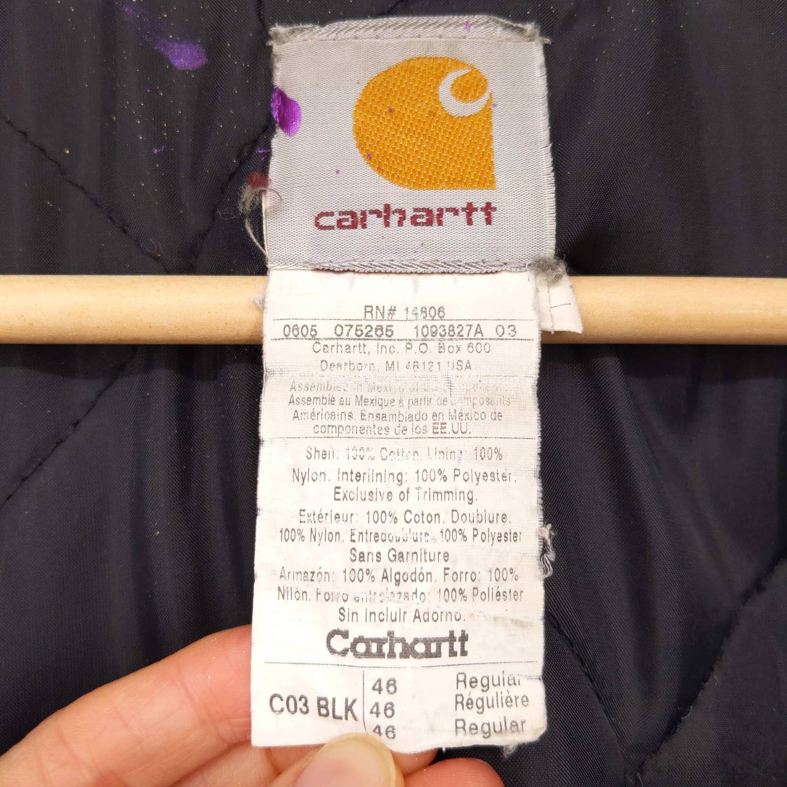 Carhartt × Vintage Carhartt Custom Paint Heart Carpenter Jacket Corduroy Collar Size US XL / EU 56 / 4 - 9 Thumbnail