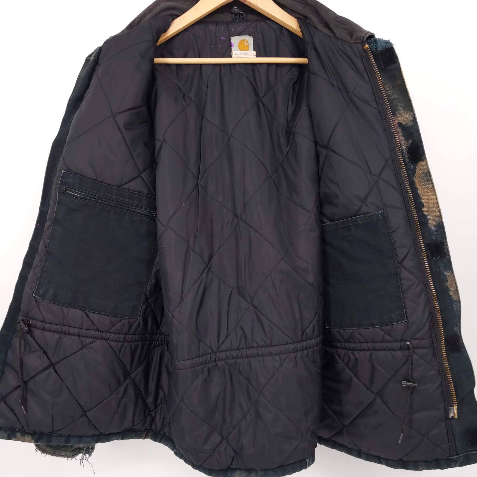 Carhartt × Vintage Carhartt Custom Paint Heart Carpenter Jacket Corduroy Collar Size US XL / EU 56 / 4 - 8 Thumbnail